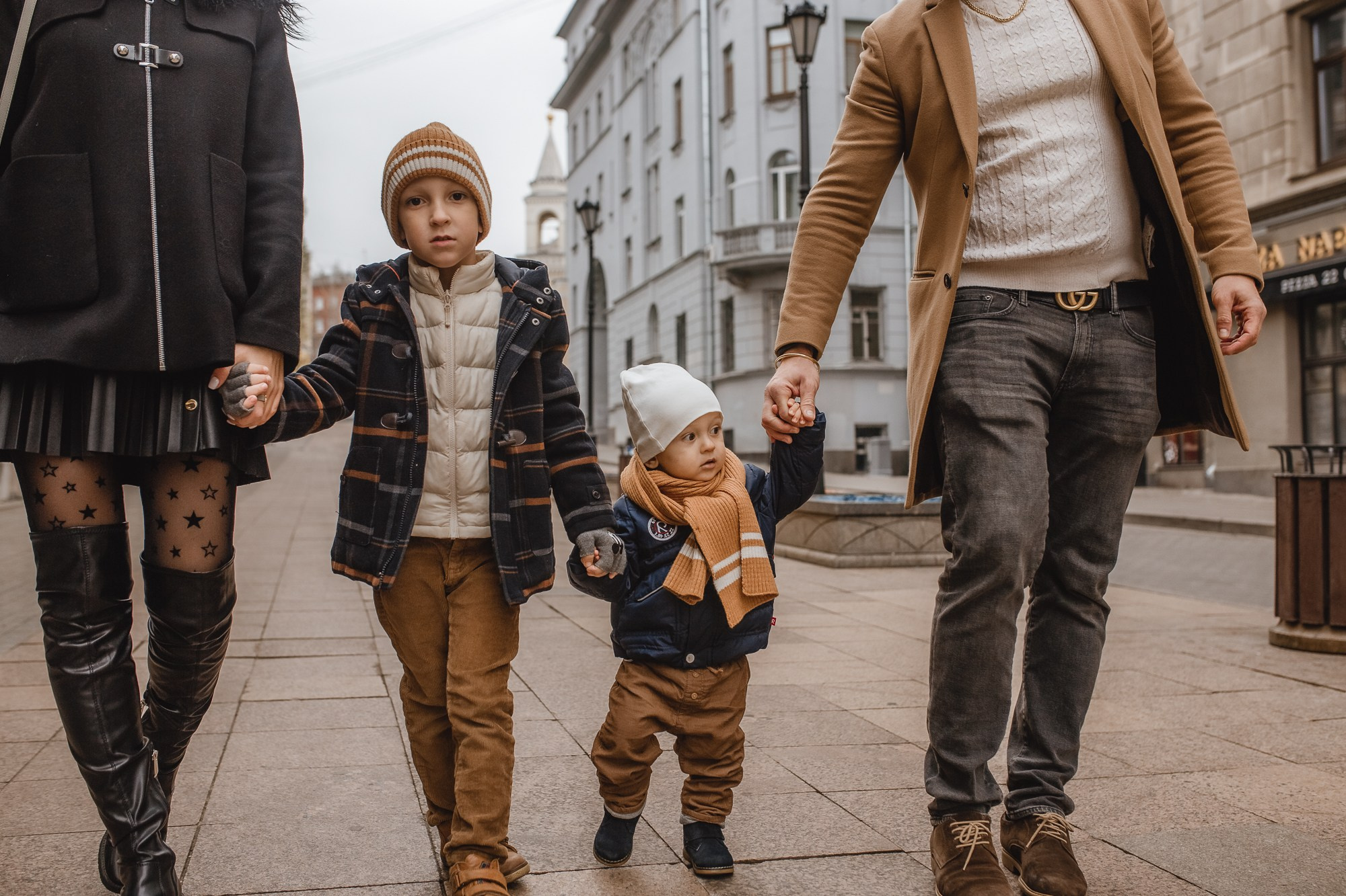 Прогулка в центре города. Фотограф на Крещение, Венчание в Москве Ирина Шамина