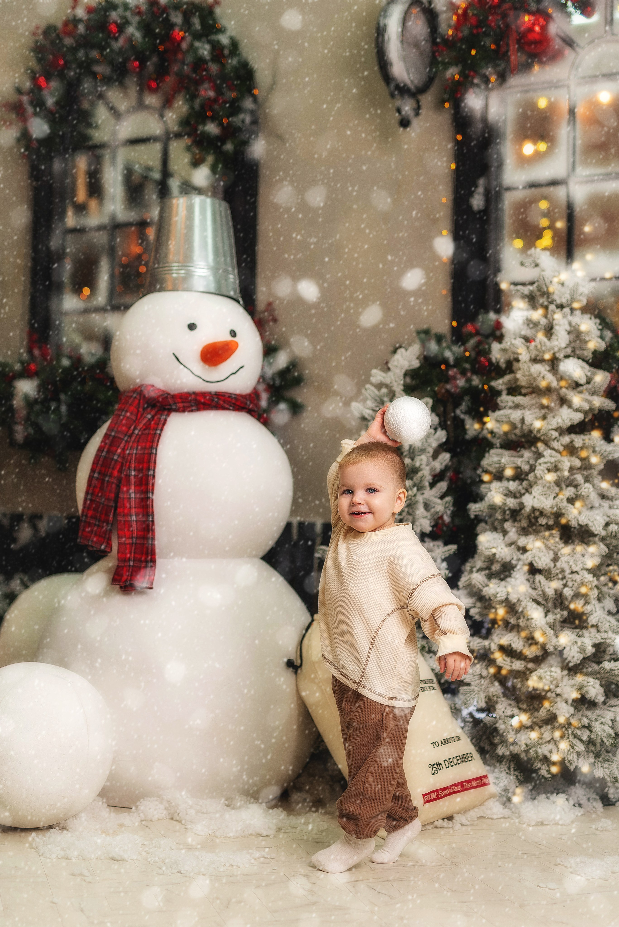 Новогодняя студийная фотосессия. Семейный, детский фотограф в Воронеже Анна Никитина