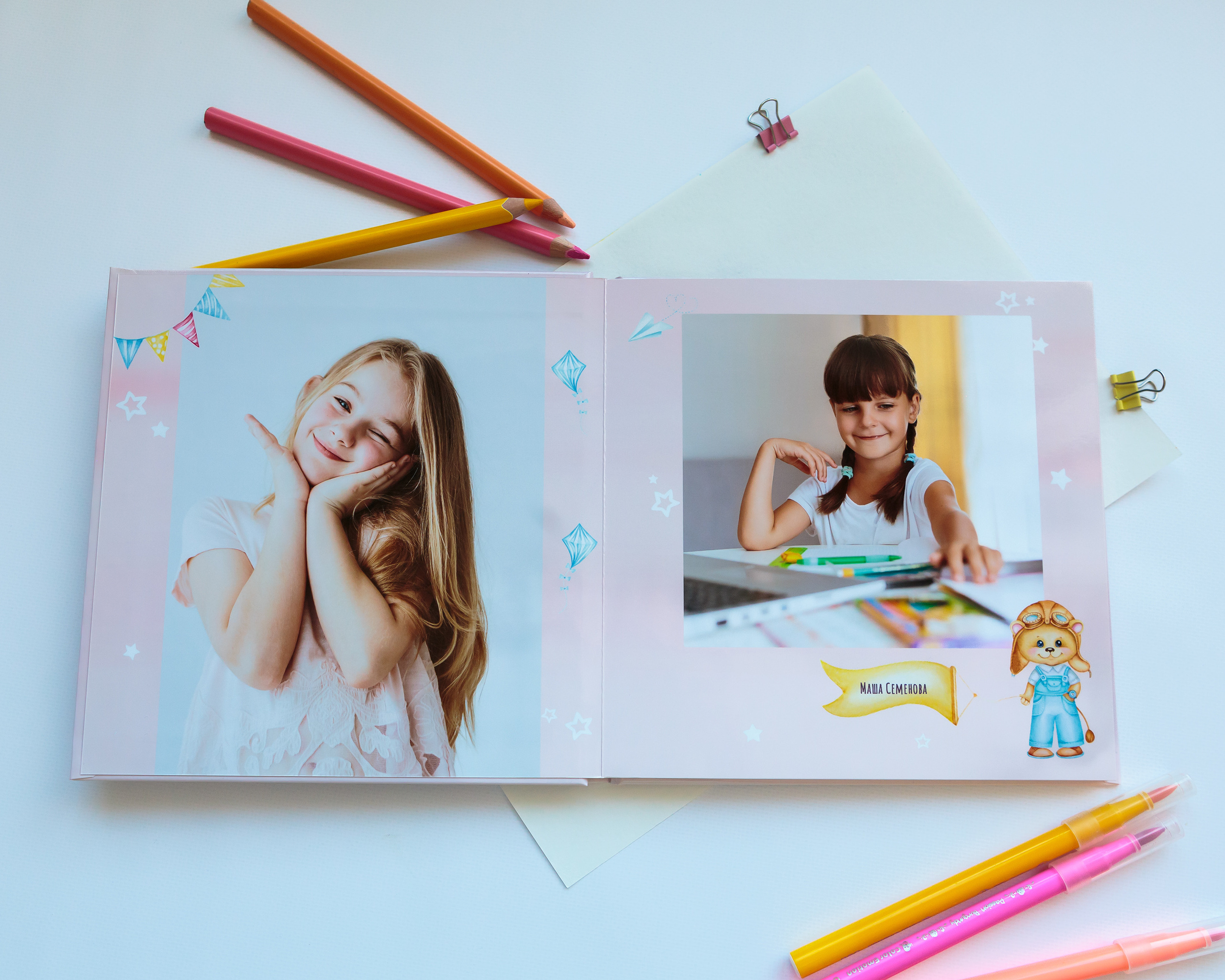 школьные фотоальбомы, фотокниги для детского сада, детские отрисовки, свадебные фотокниги, детские коллажи, детские портреты, рамки для детского сада, школьные фотопланшеты, календари 