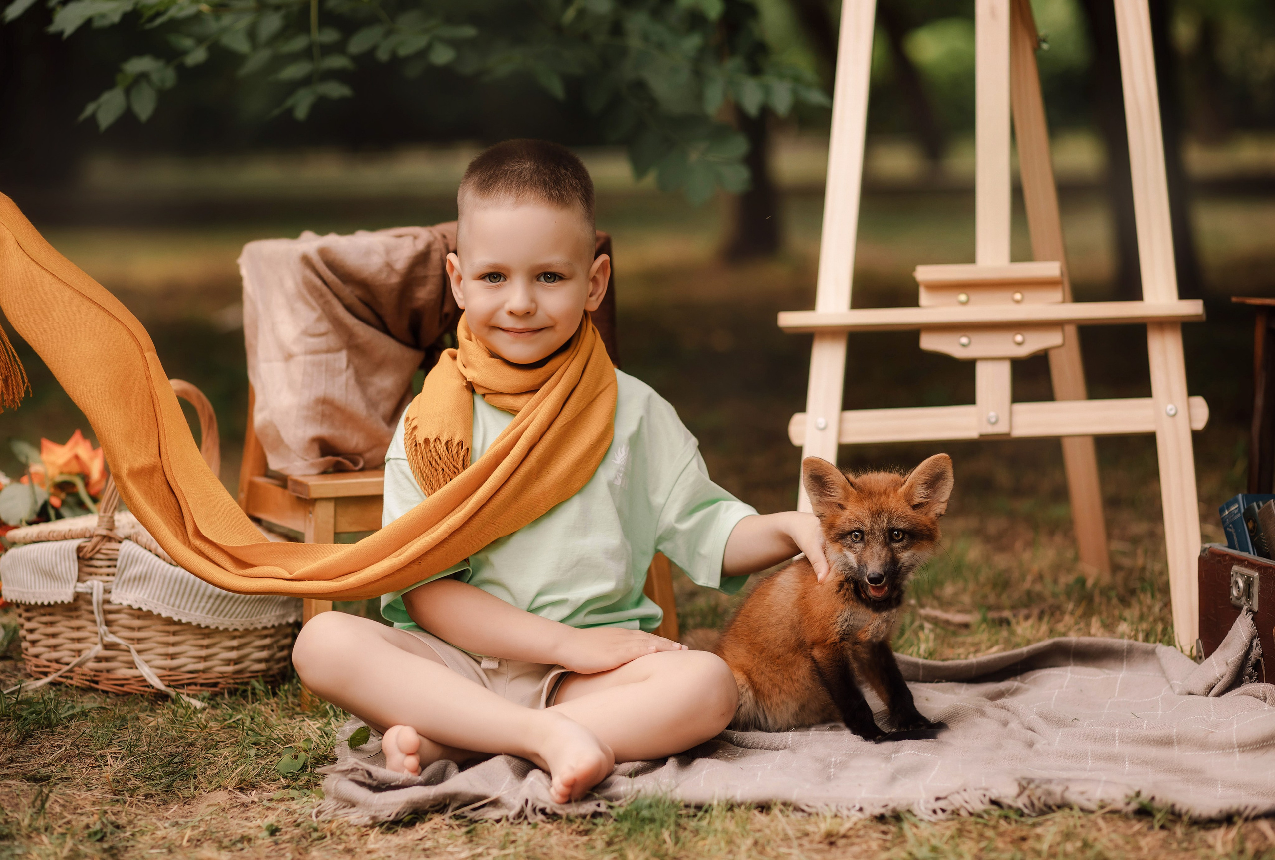 Съемки с разными животными. Детский и семейный фотограф Таганрог