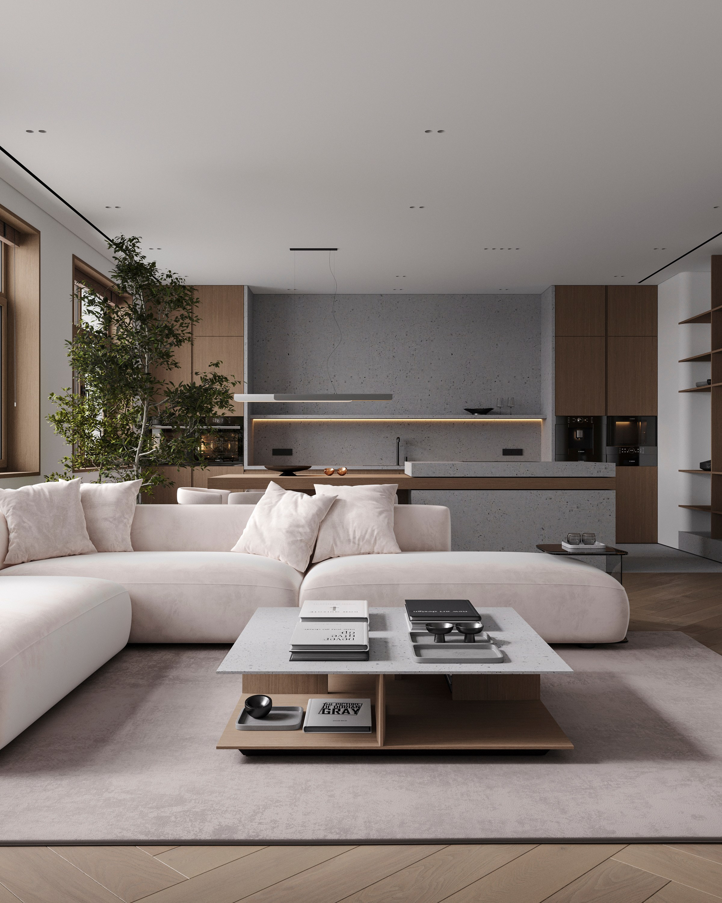 URBAN RETREAT | DESIGNER ANNE KIREEVA. Interior Visualization by Valerie Stetyukevich