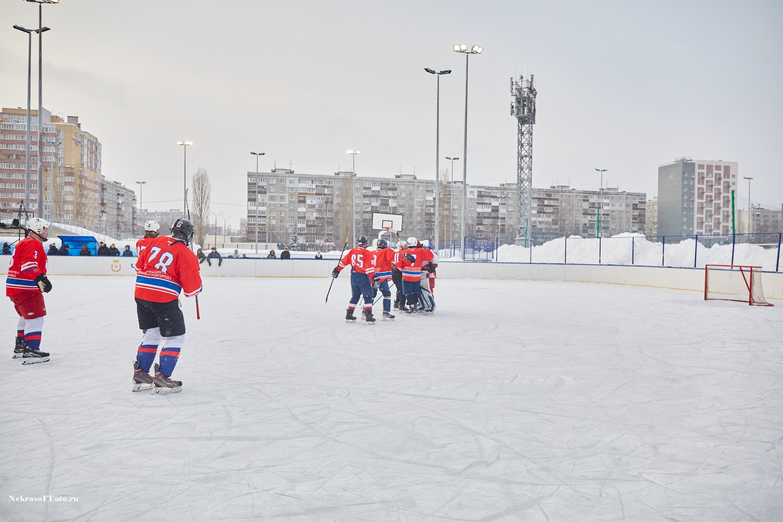 Турнир по хоккею «Русская классика» в рамках Офицерской хоккейной лиги. Спортивный фотограф Некрасов Денис