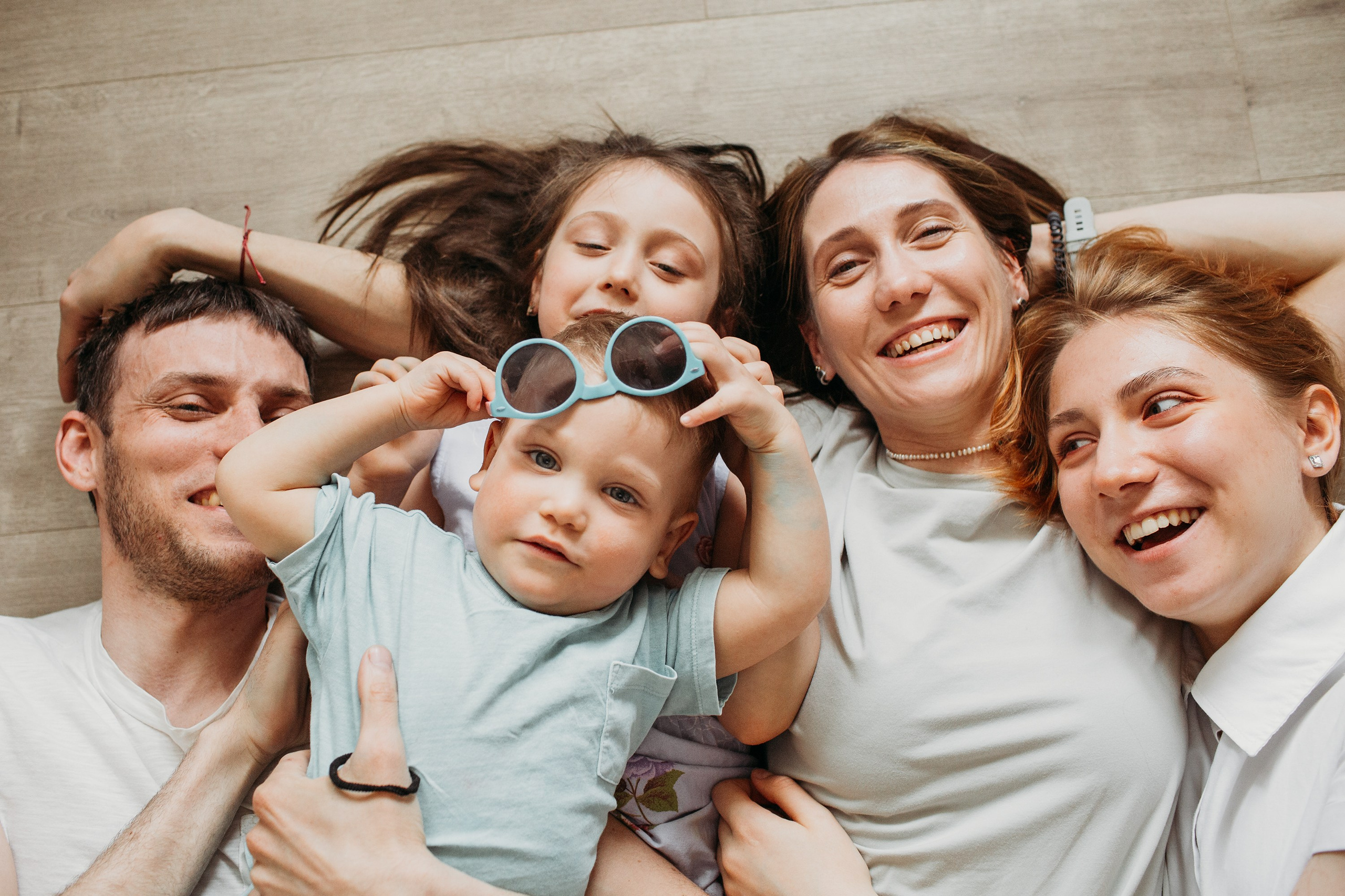 Юра, Катя, Лиза, Настя, Андрей. Семейный фотограф Томск