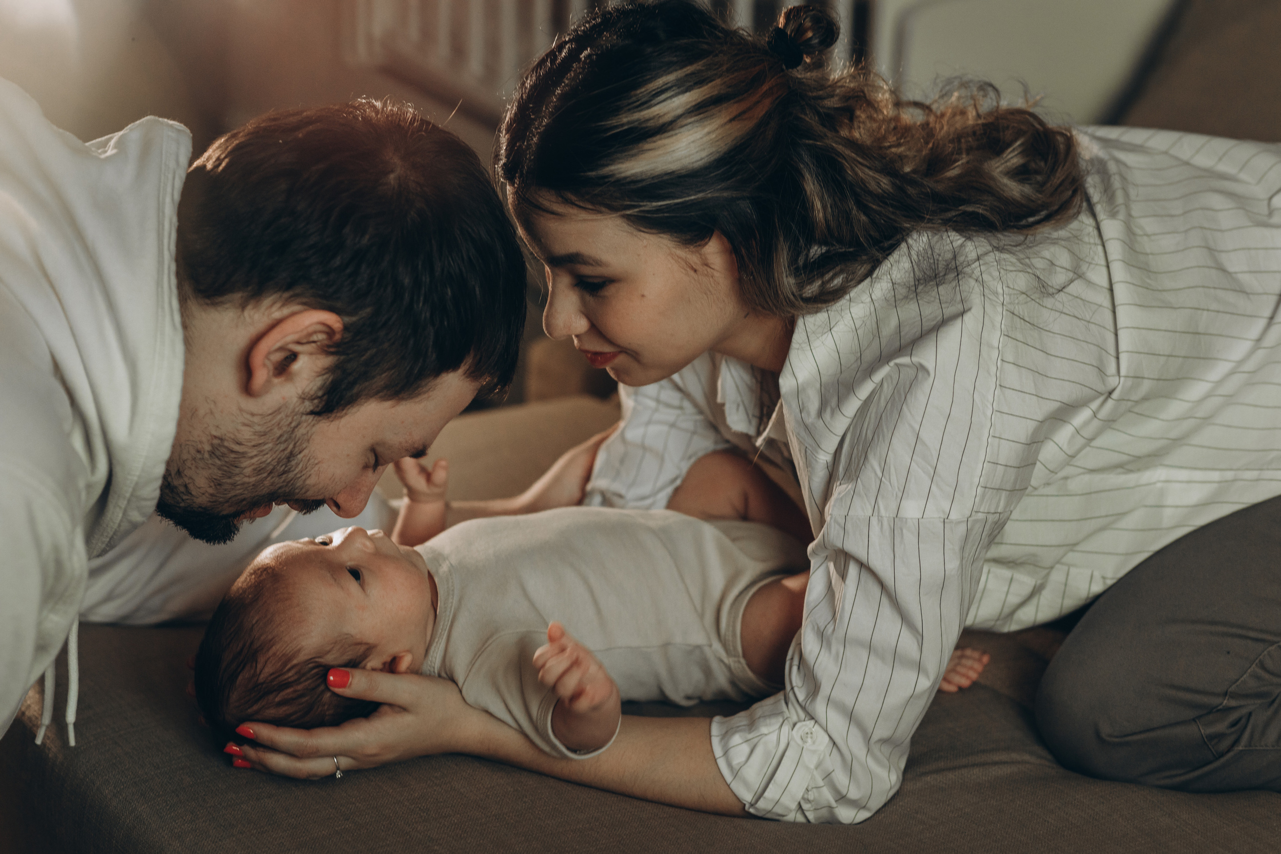 Ира, Сергей и маленький Богдан. Фотограф Ксюша Белоносова