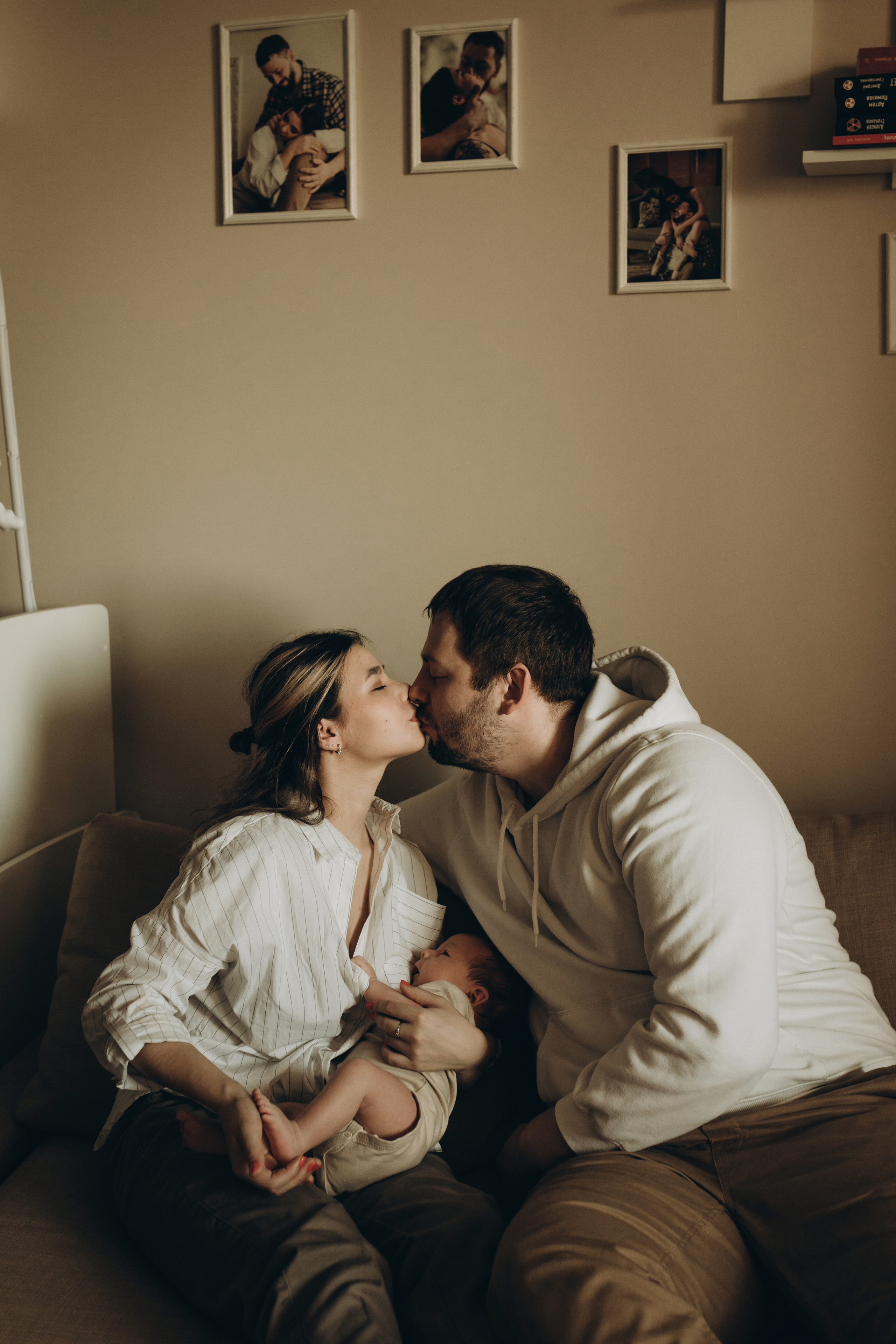 Ира, Сергей и маленький Богдан. Фотограф Ксюша Белоносова