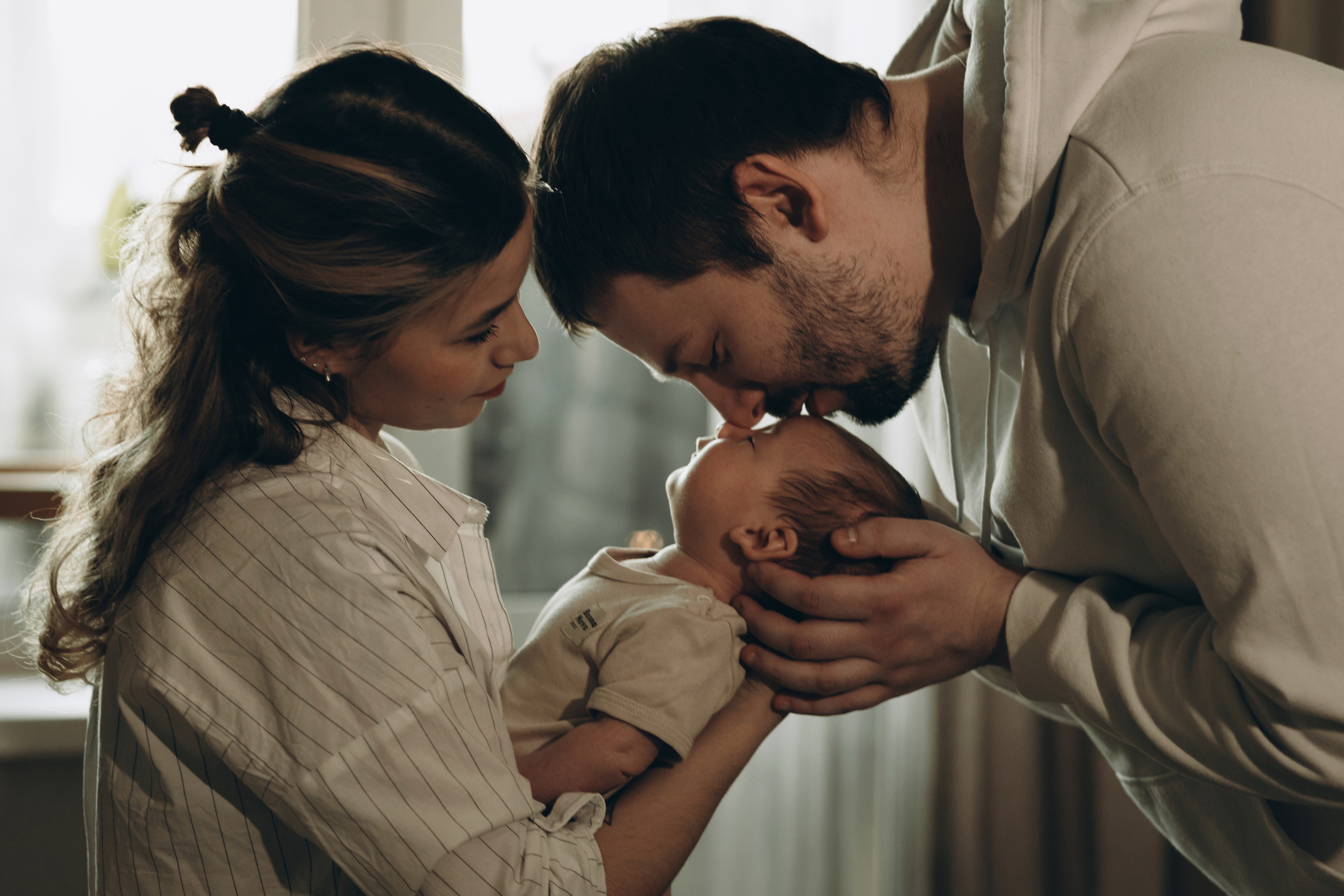 Ира, Сергей и маленький Богдан. Фотограф Ксюша Белоносова