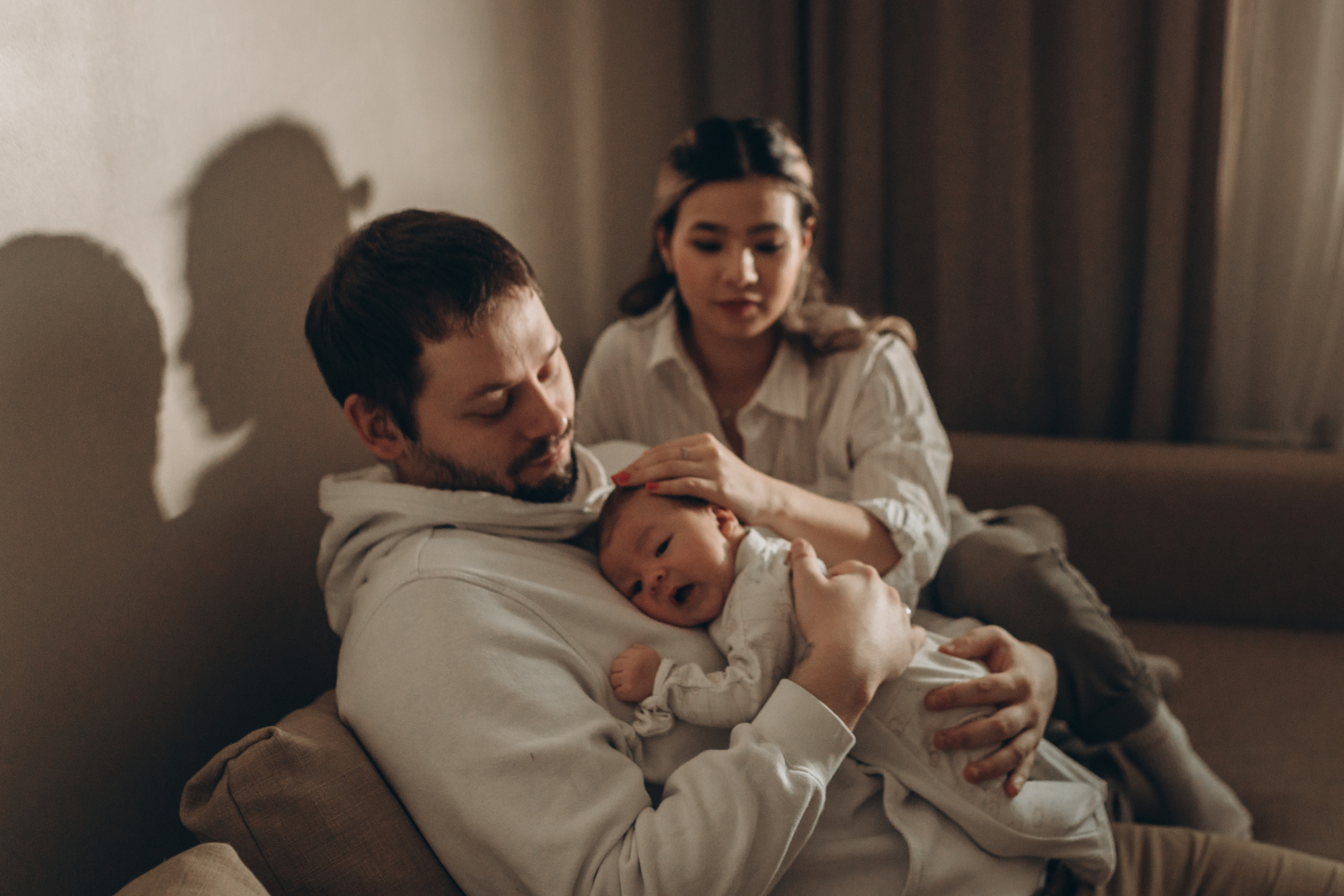 Ира, Сергей и маленький Богдан. Фотограф Ксюша Белоносова