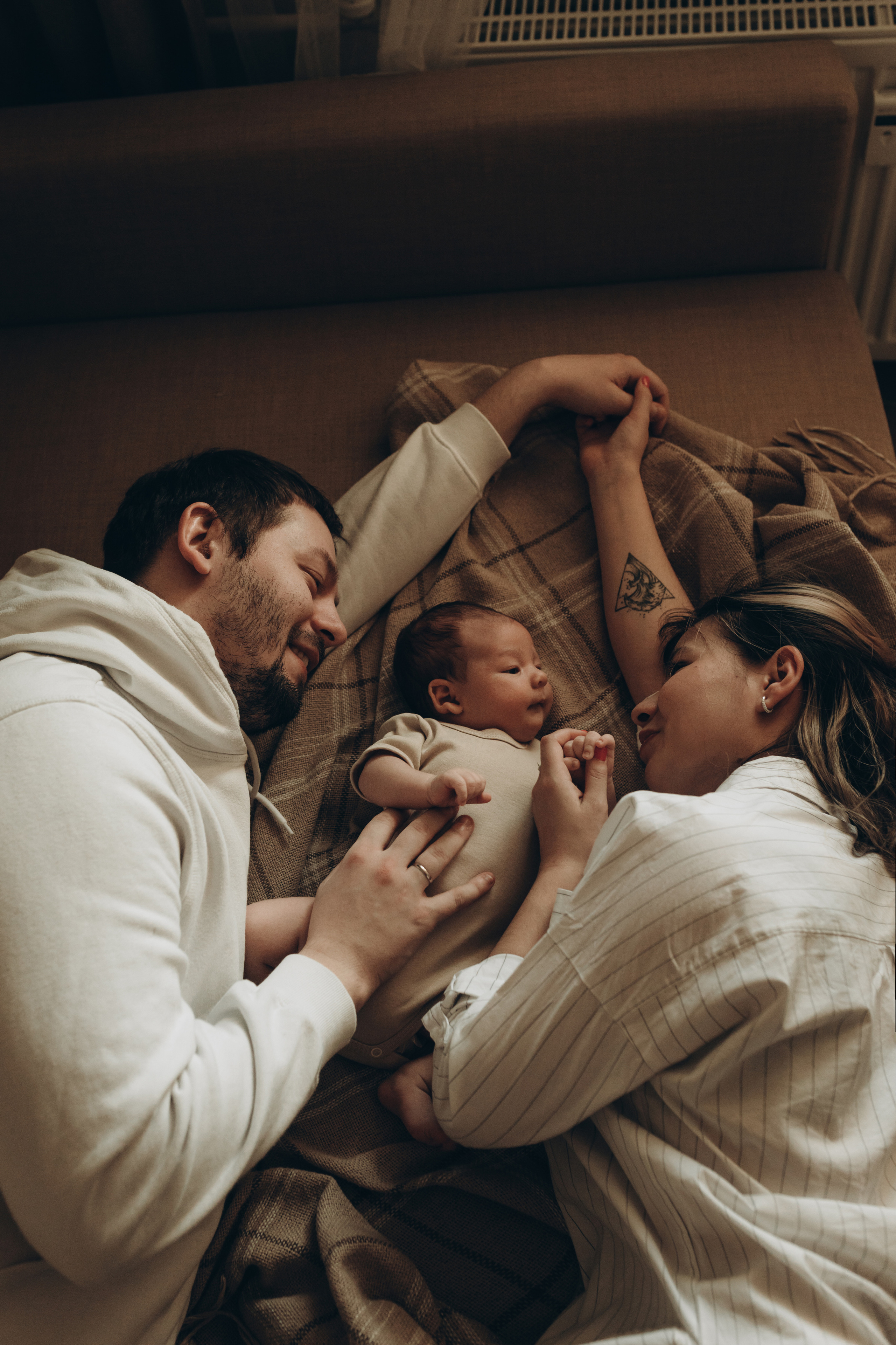 Ира, Сергей и маленький Богдан. Фотограф Ксюша Белоносова