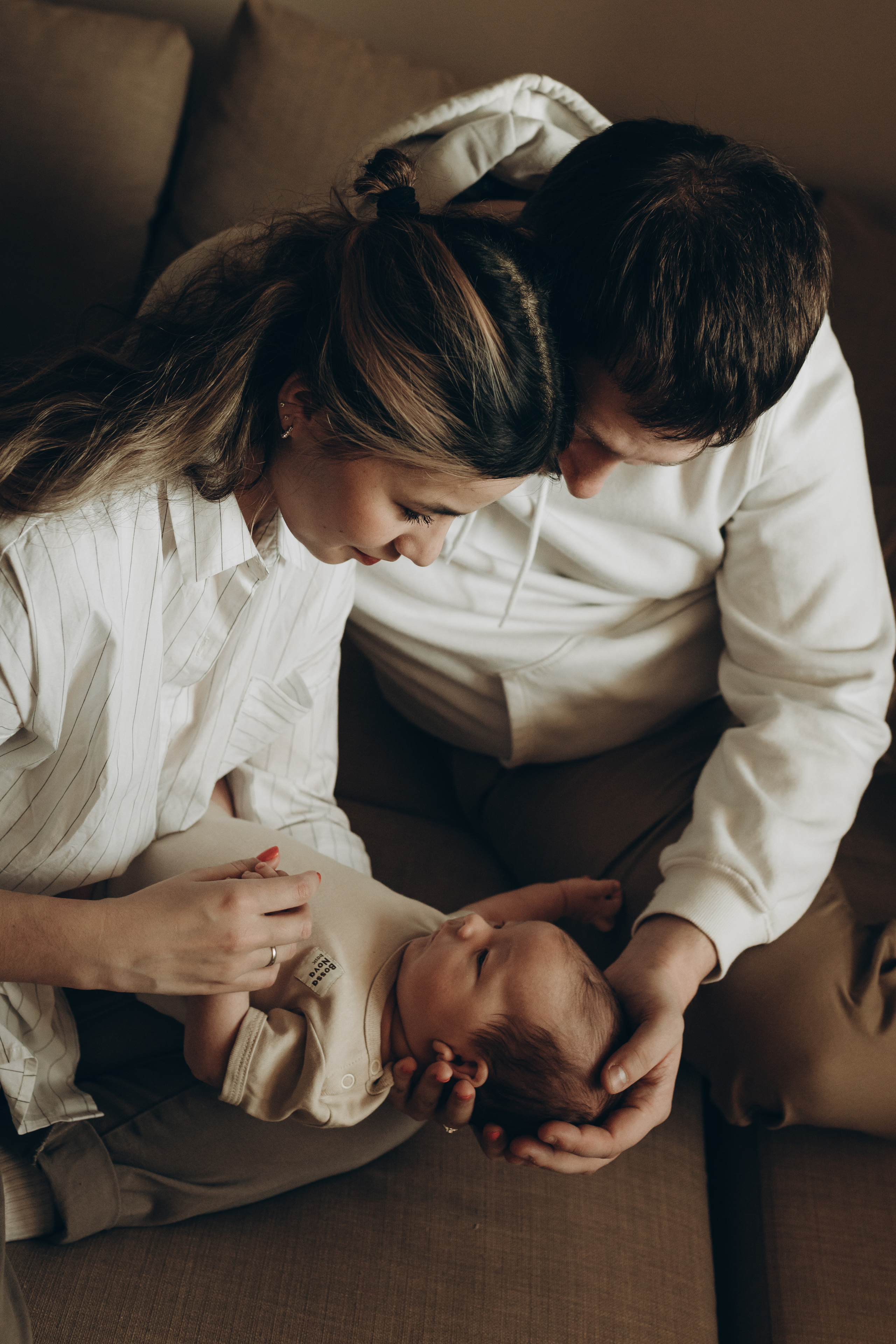 Ира, Сергей и маленький Богдан. Фотограф Ксюша Белоносова