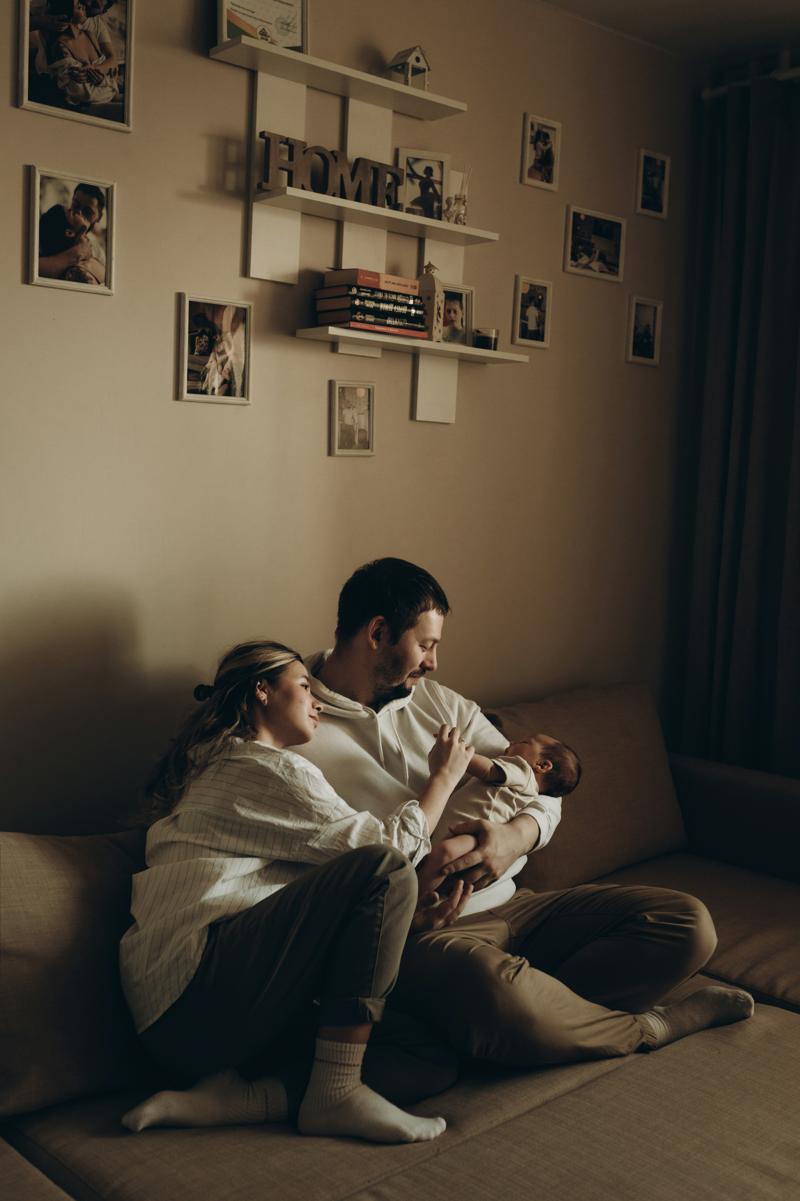 Ира, Сергей и маленький Богдан. Фотограф Ксюша Белоносова