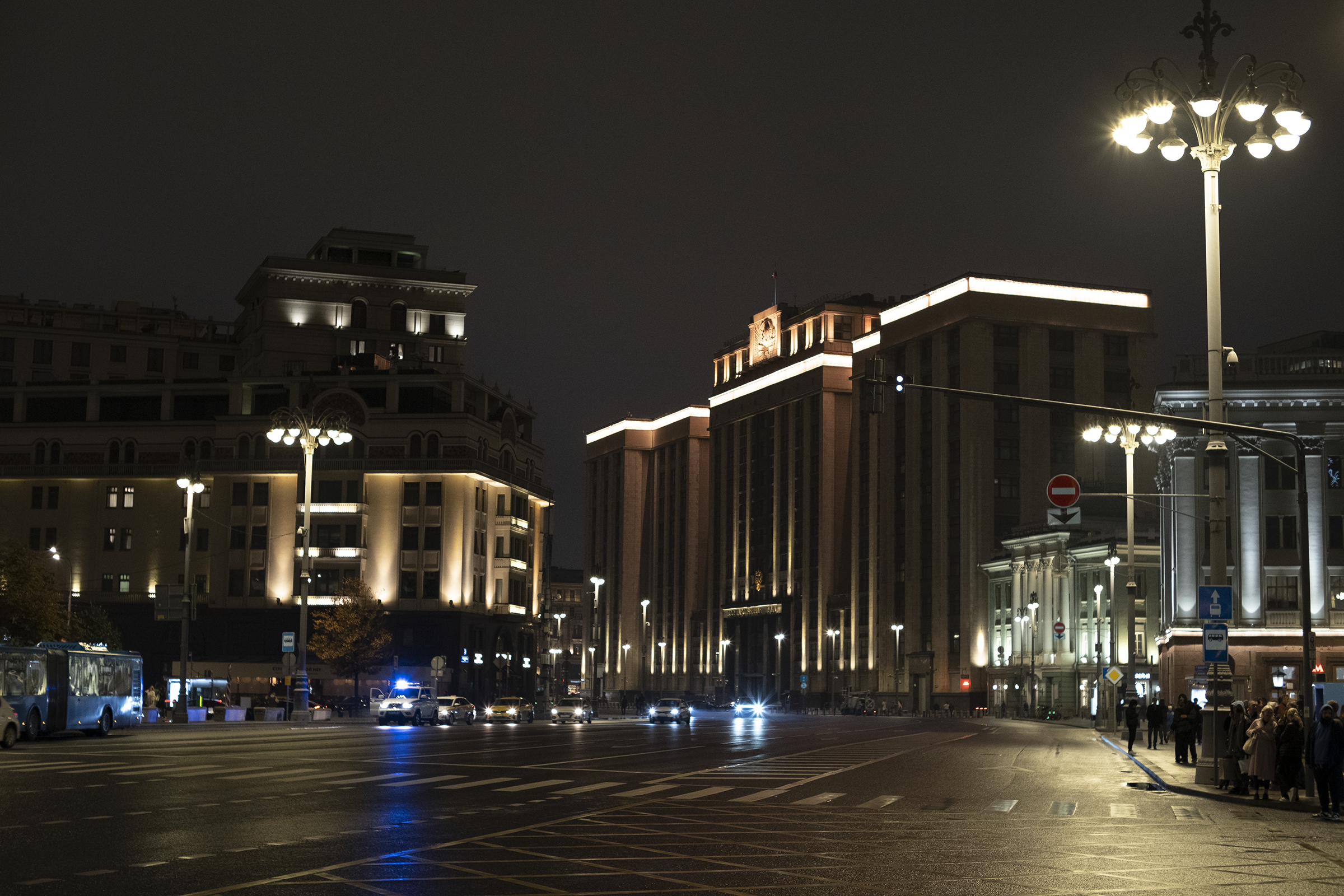 Москва ночью