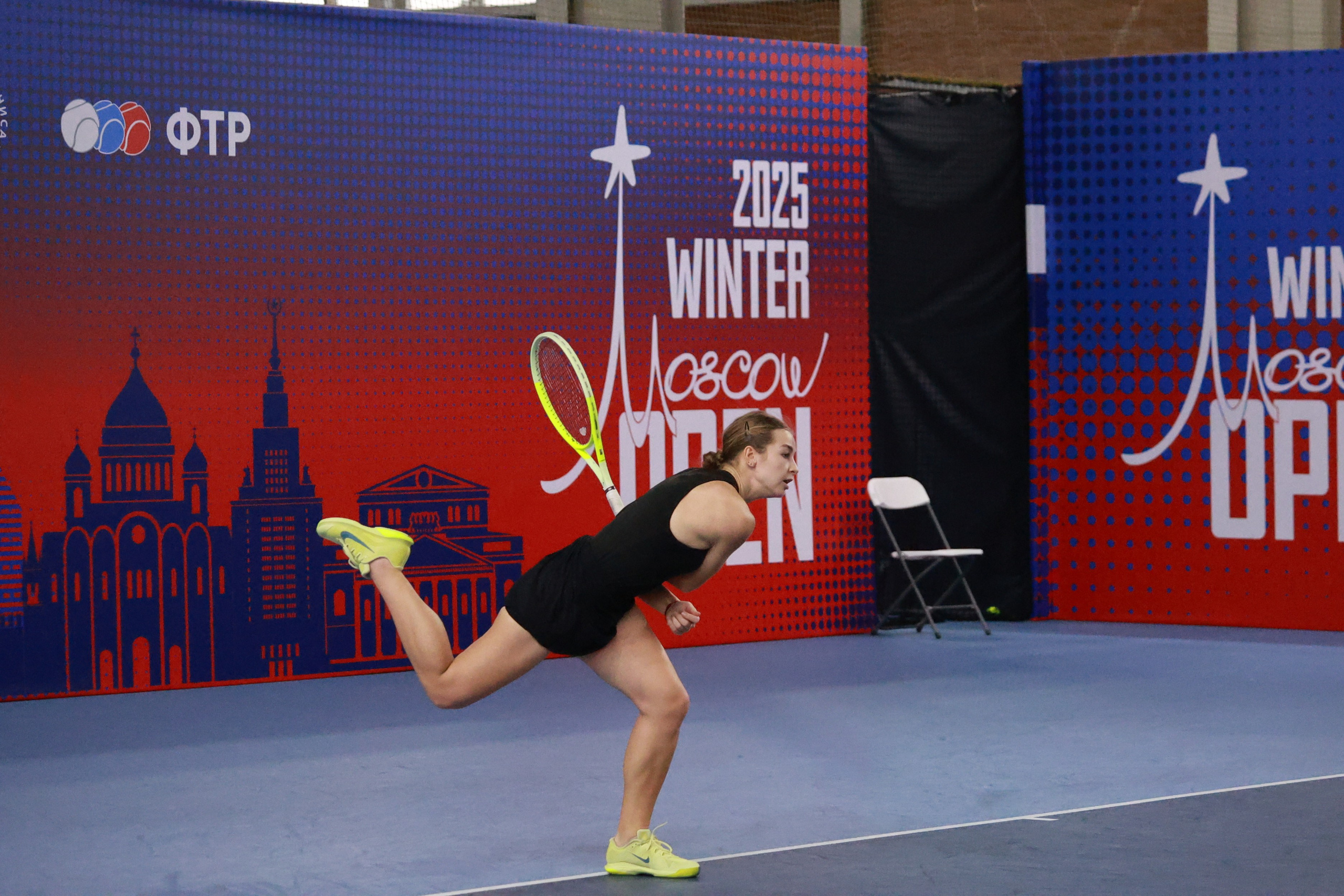 Открытый зимний кубок по теннису Winter Moscow Open 2025. Репортажный фотограф, спортивный фотограф в Москве и области