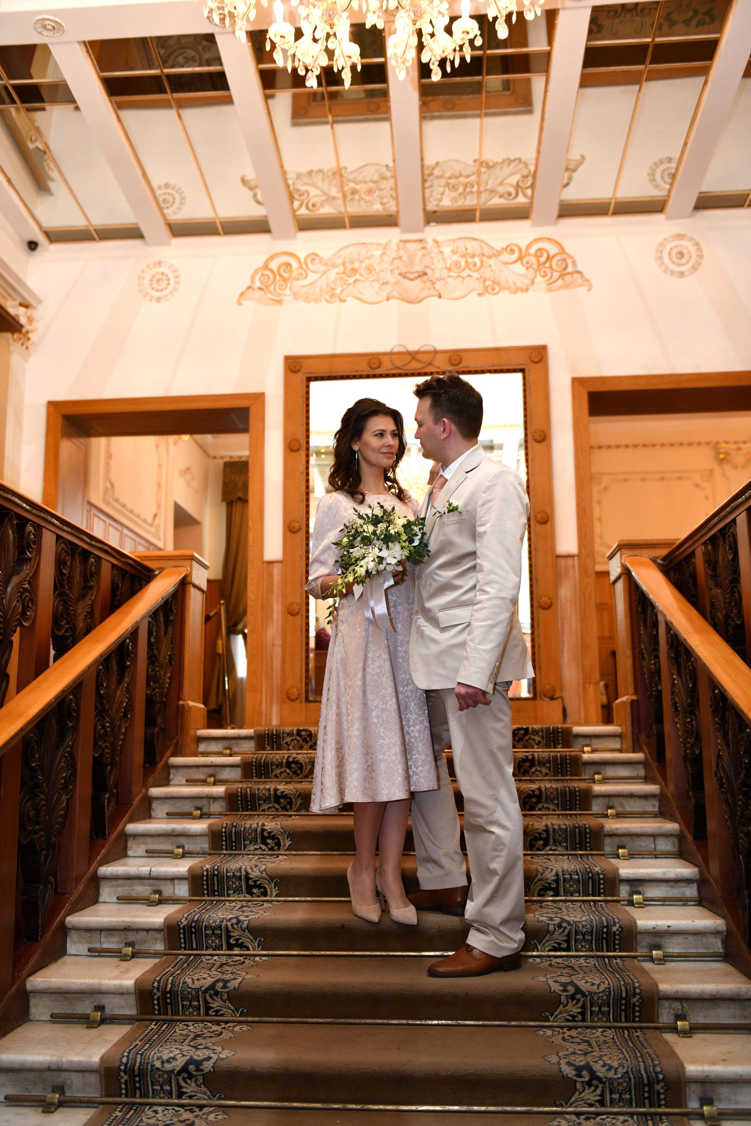 Регистрация брака Елены и Олега. Свадебный и портретный фотограф в Москве Галина Борисова