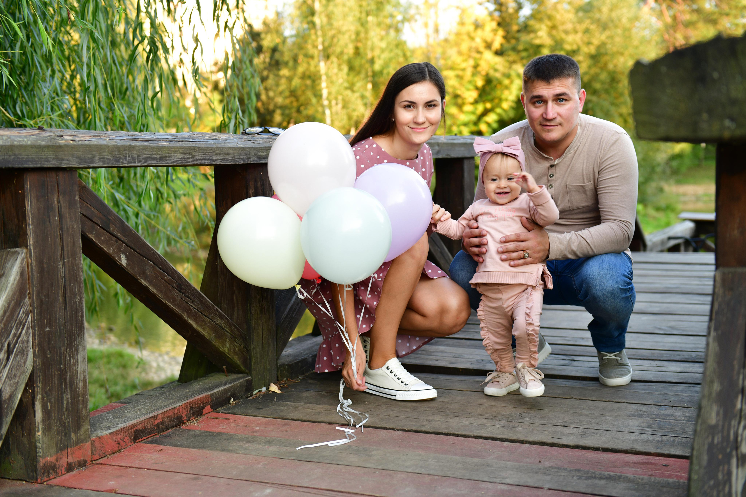 Евгения и Владимир с Мирославой. Свадебный и портретный фотограф в Москве Галина Борисова