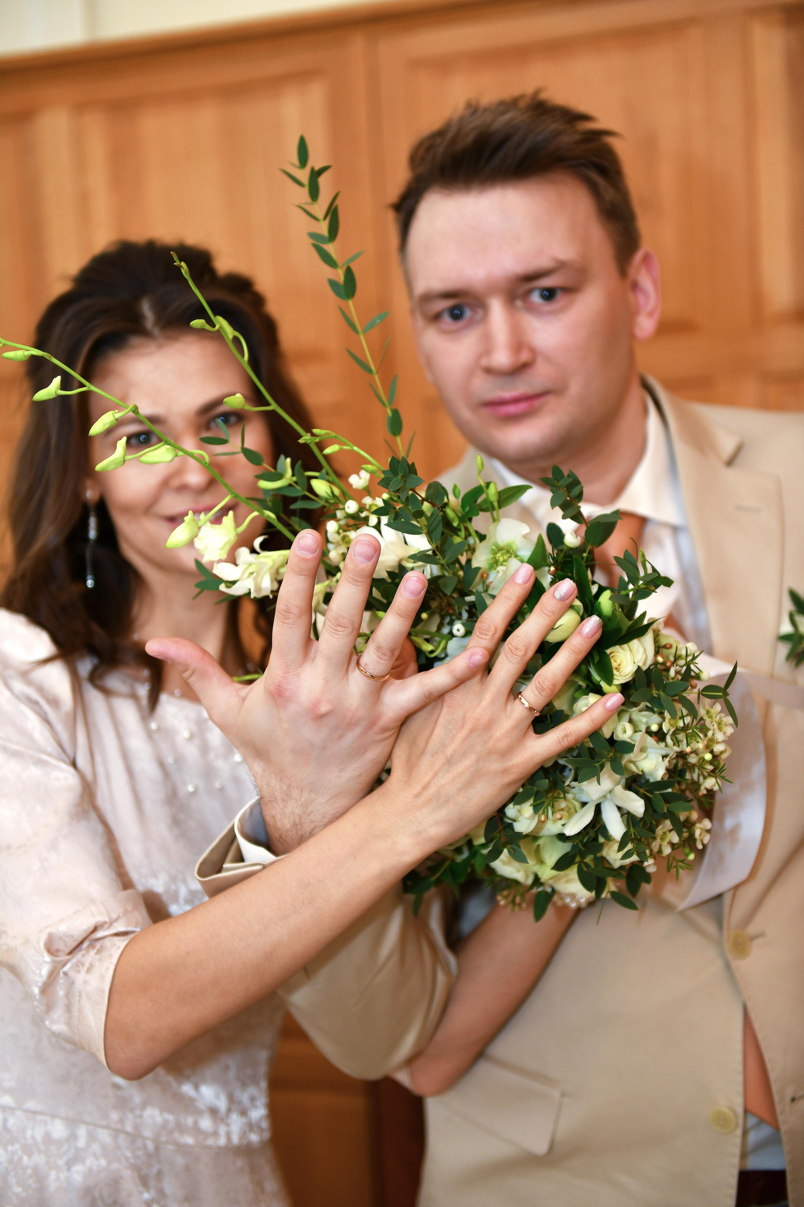 Регистрация брака Елены и Олега. Свадебный и портретный фотограф в Москве Галина Борисова