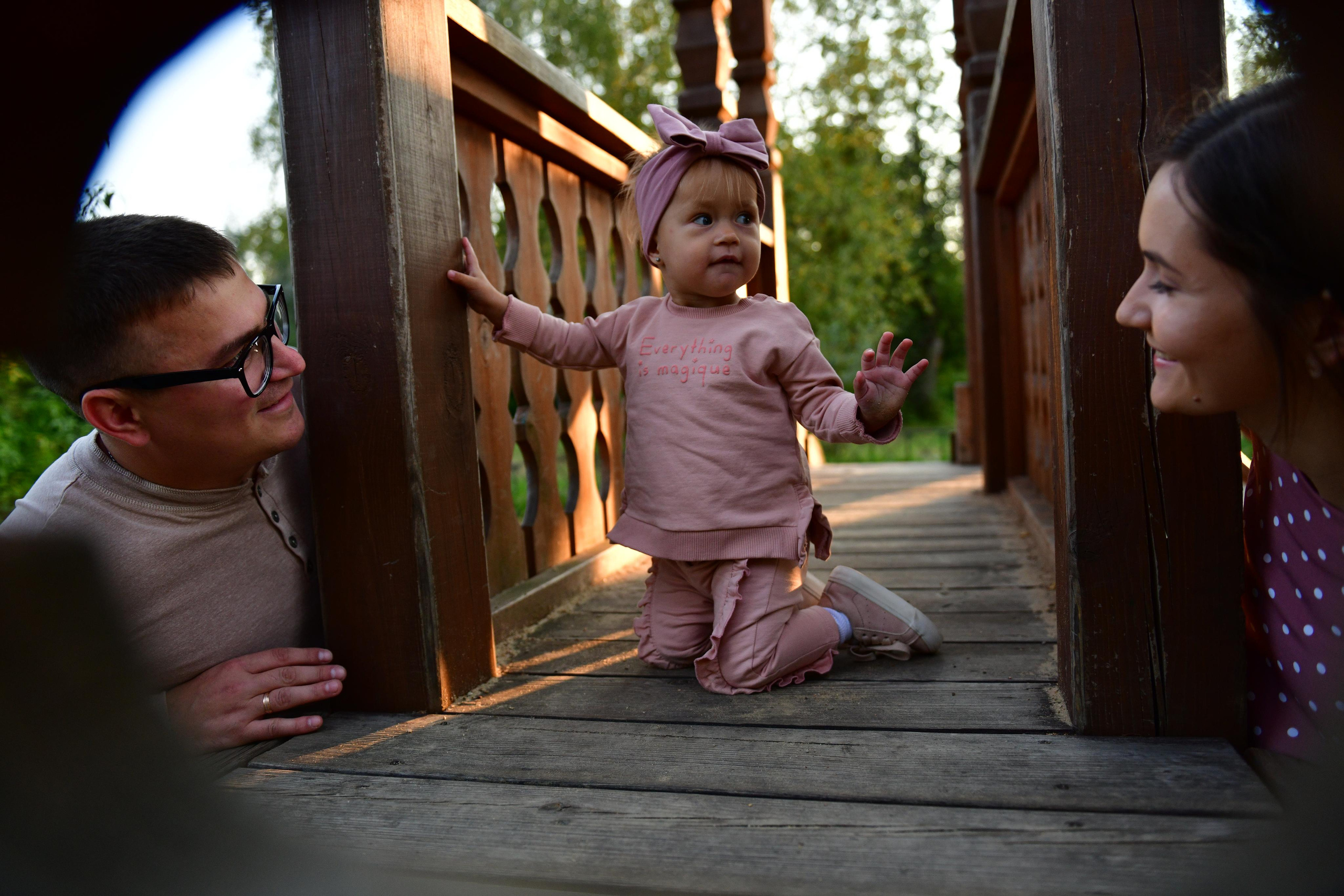 Евгения и Владимир с Мирославой. Свадебный и портретный фотограф в Москве Галина Борисова