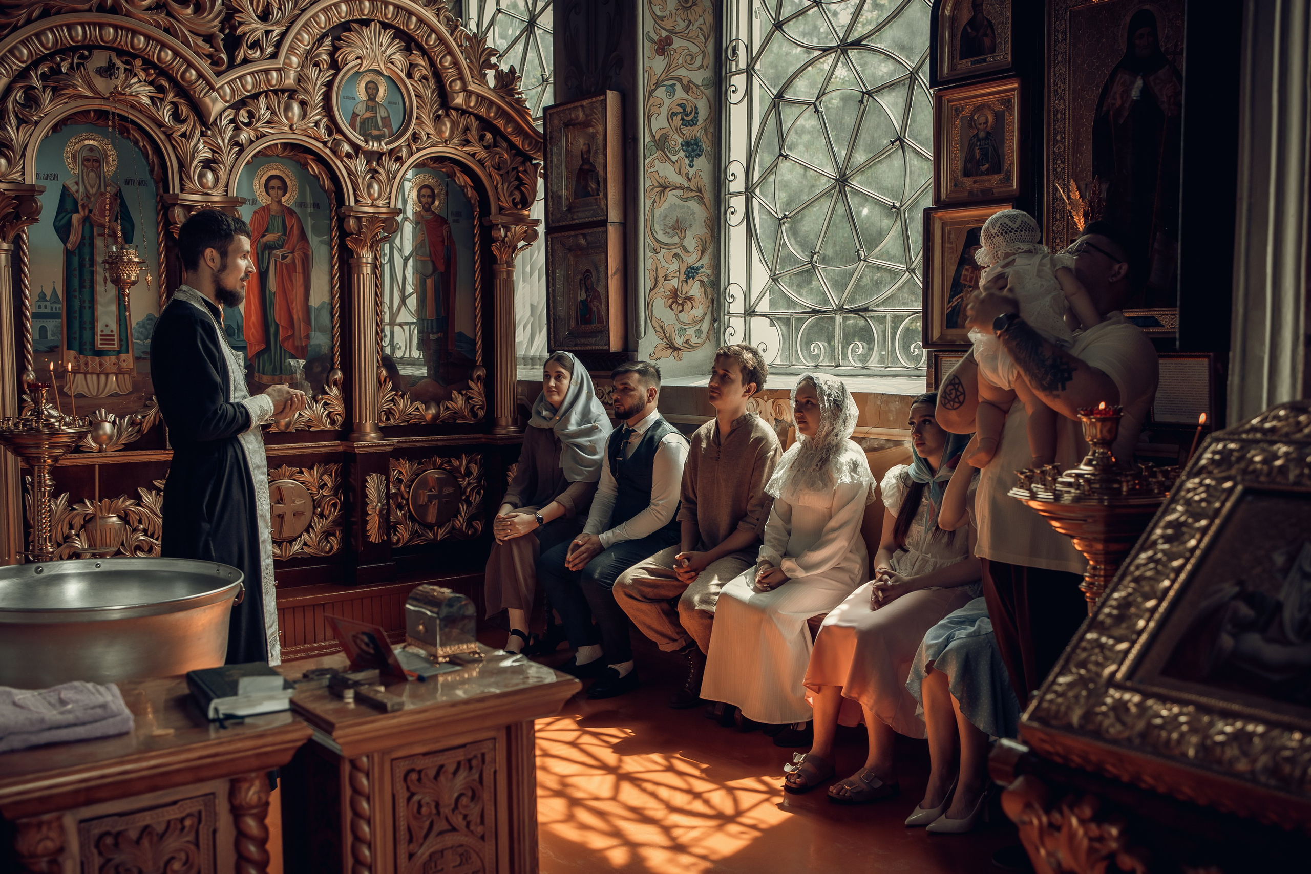 Таинство Крещения Василисы. Свято-Успенский храм. Свадебный фотограф Краснодар Инна Кириенко