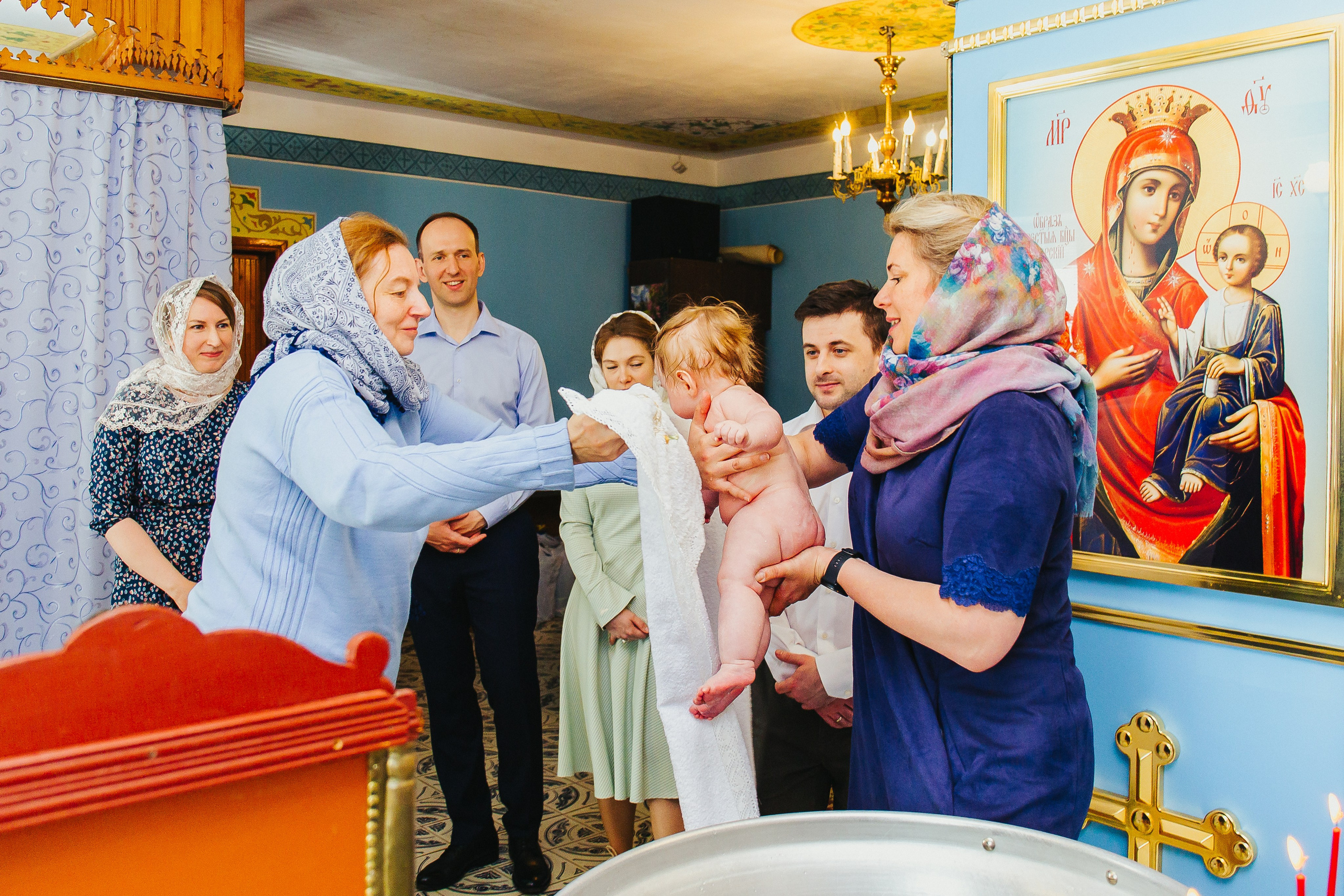 Фотосессия крещения малыша. Фотограф новорожденных и детский в Сергиевом Посаде Кругликова Юлия