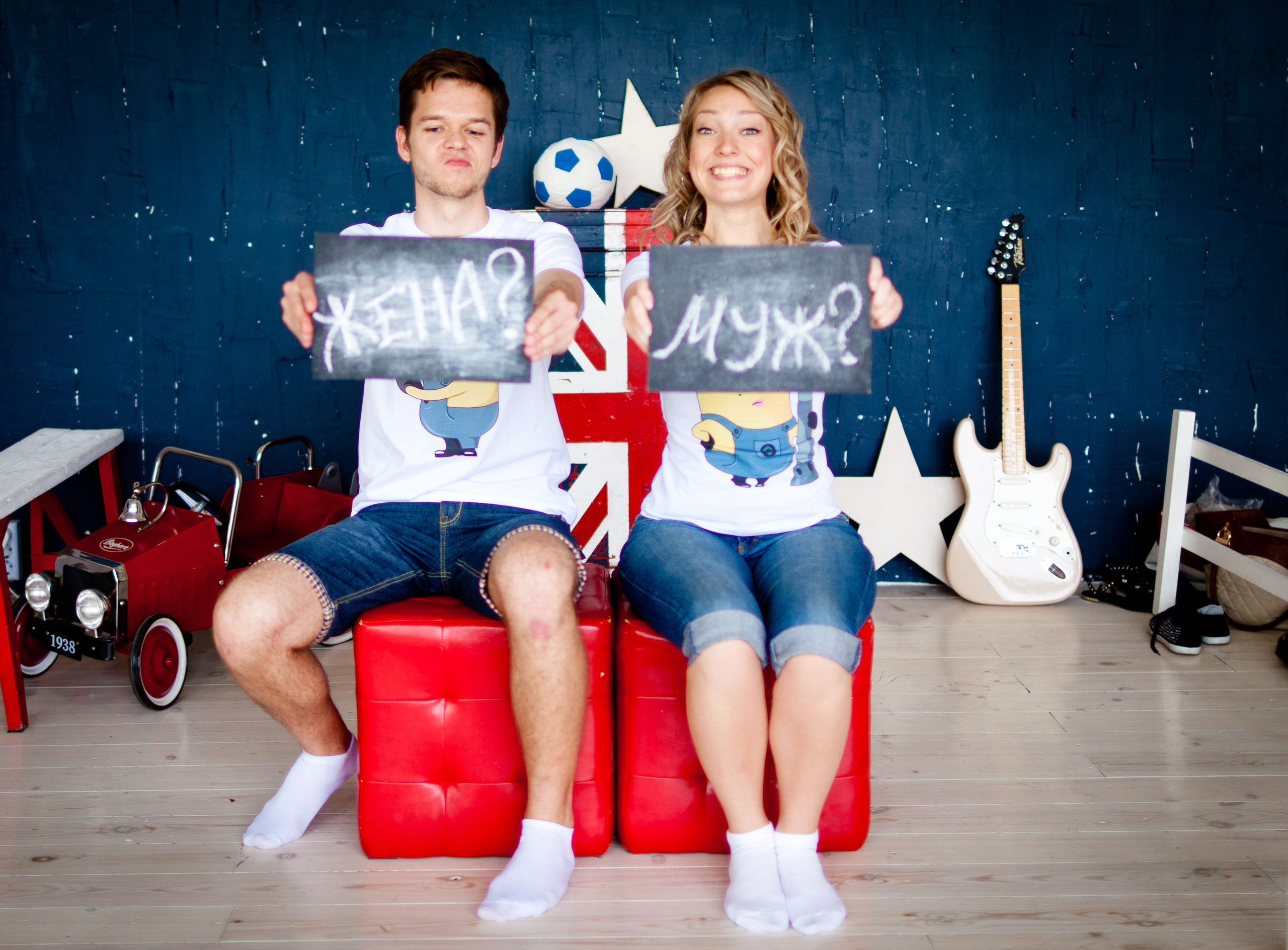 Фотосессия Димы и Сони в студии. Фотограф Денис Гавриленков в Москве