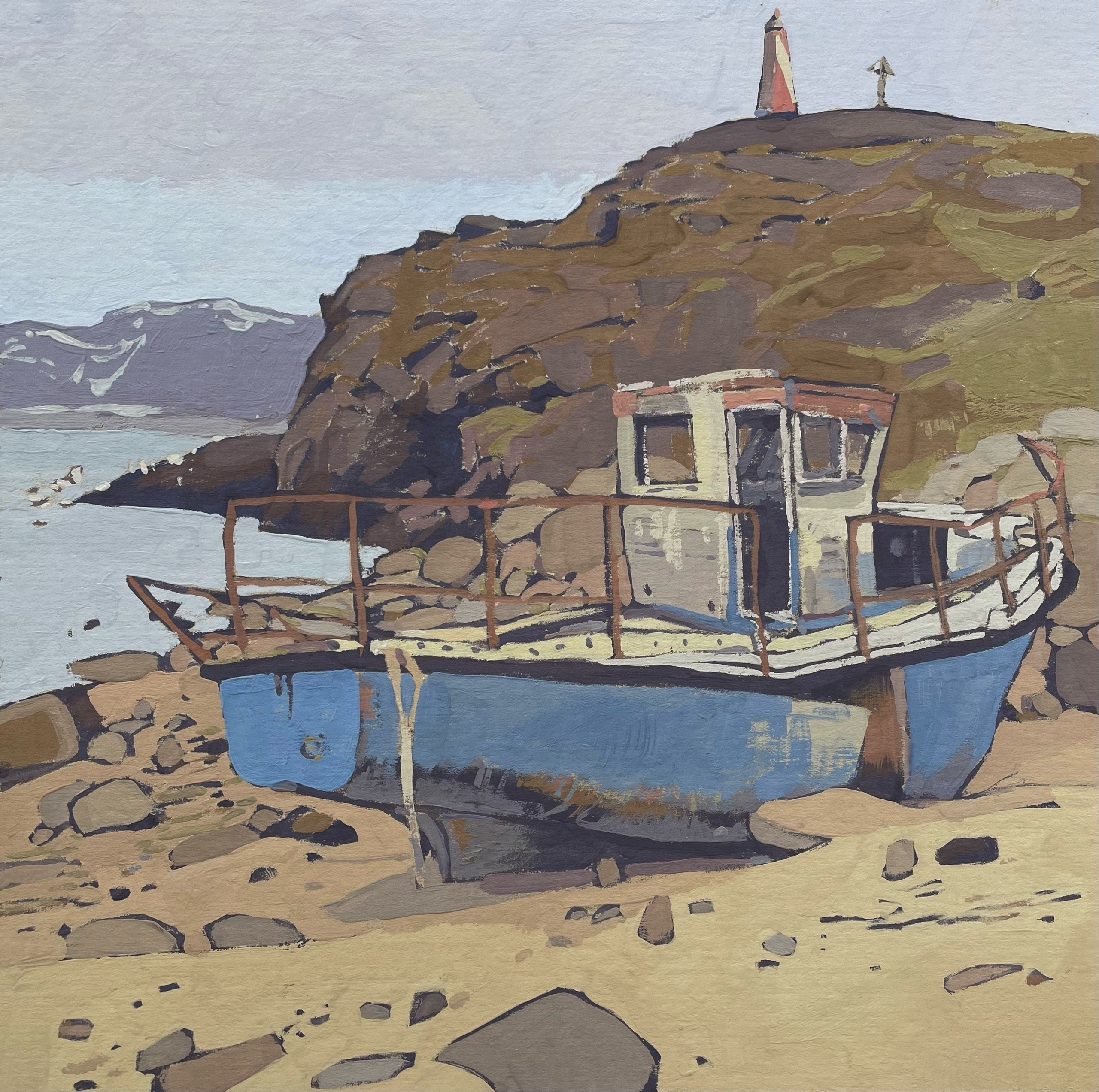 Териберка. Художница Лиза Владимирова