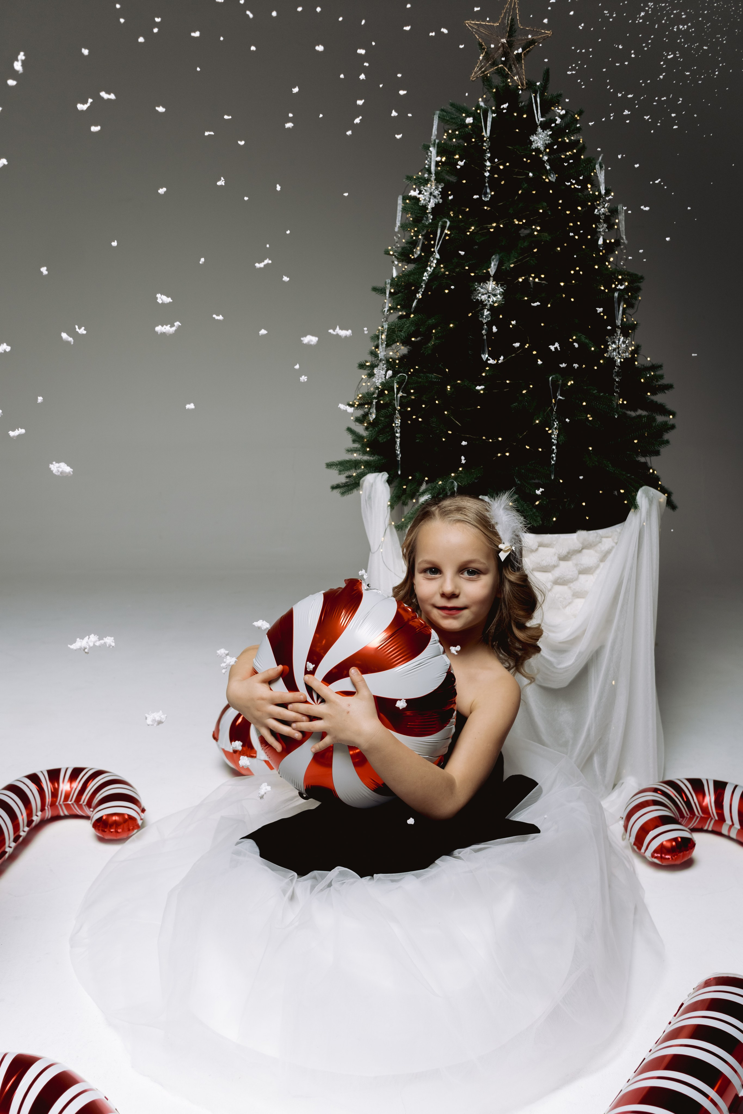 Новогодняя семейная фотосессия в студии Шанхая и Пекина | Мама и дети