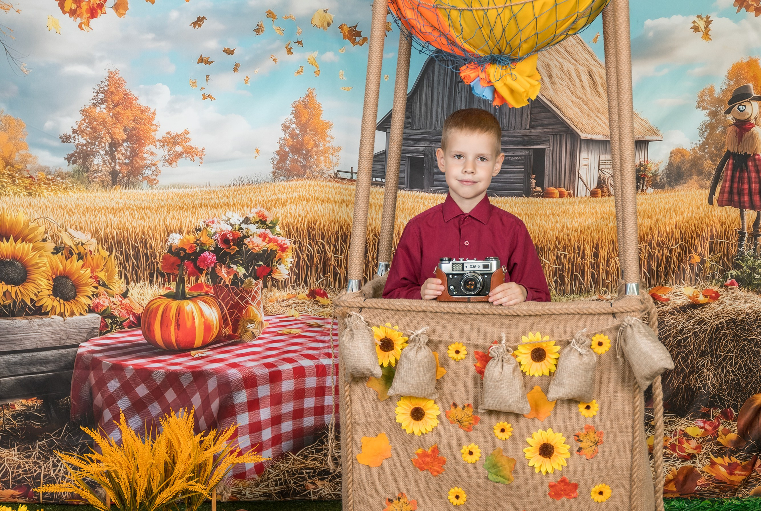 Осень, на воздушном шаре. Школьный-дошкольный фотограф в Уфе и Башкирии Вильданов Руслан