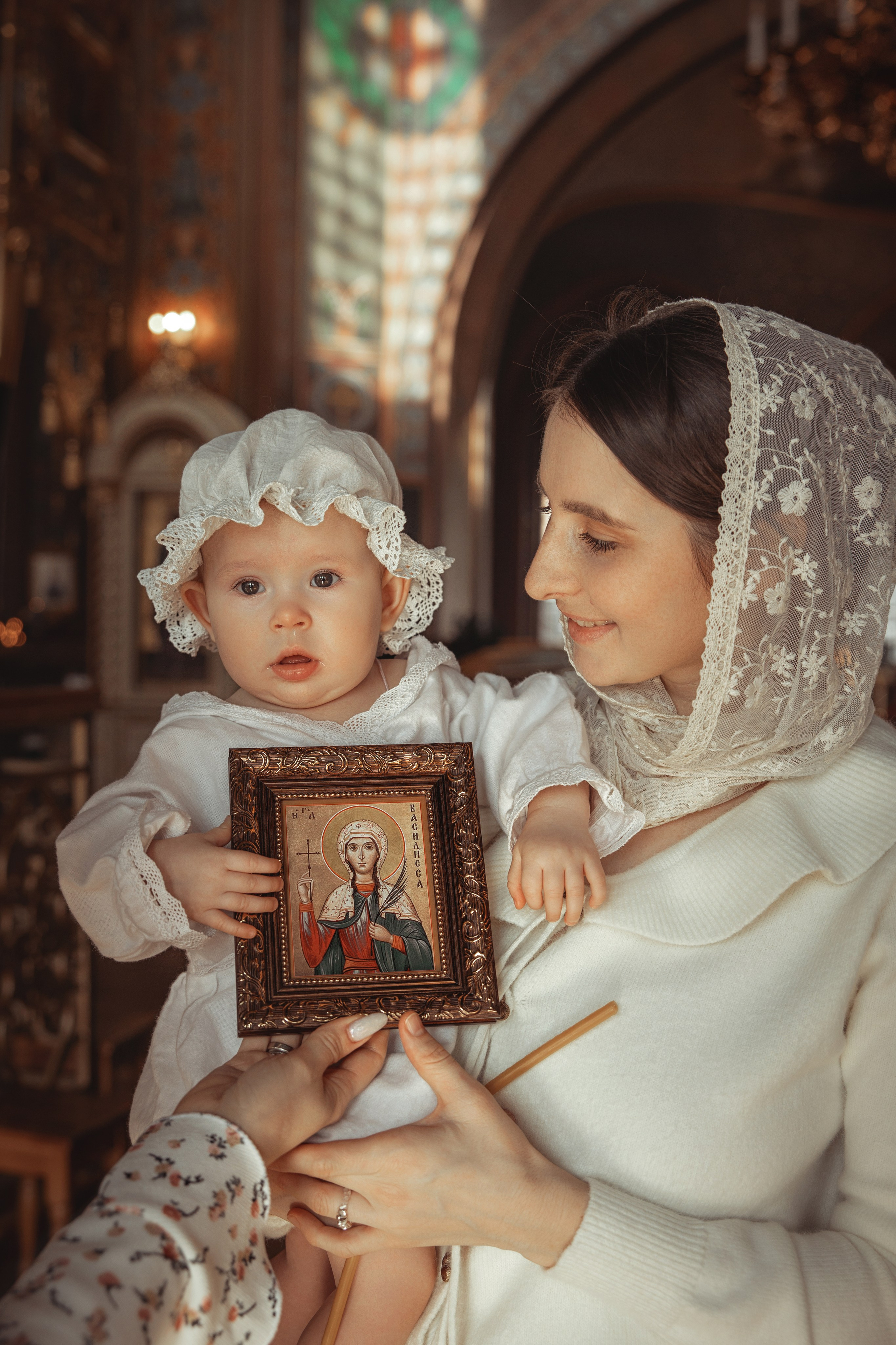Таинство Крещения Василисы. Свято-Троицкий собор, г. Краснодар. Фотограф на Крещение и Венчание Краснодарский край — Гранкина Юлия