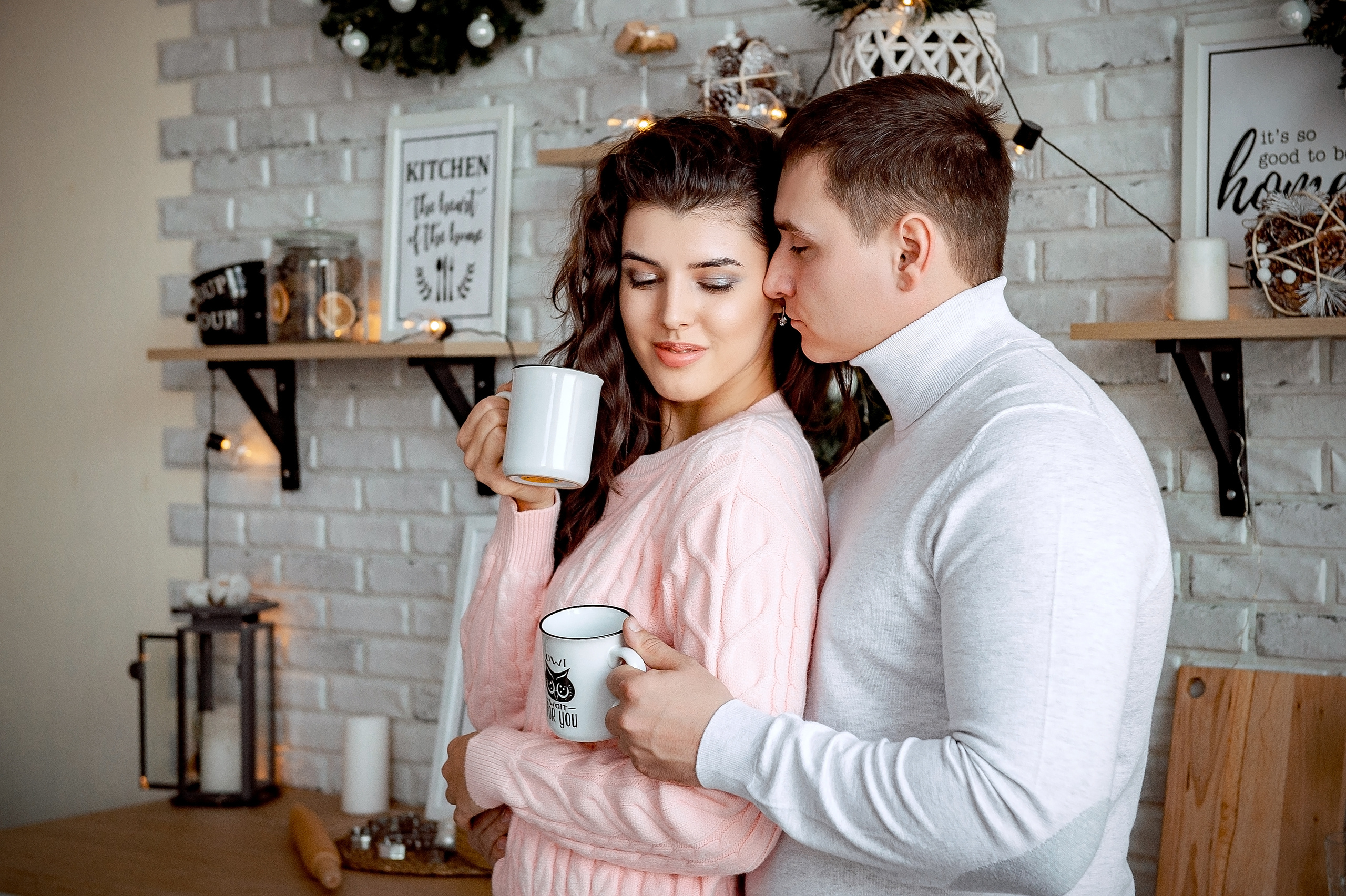 Love story фотосессия в фотостудии во Фрязино. Свадебный и семейный фотограф Виктория Носачёва. Щелково, Москва и МО