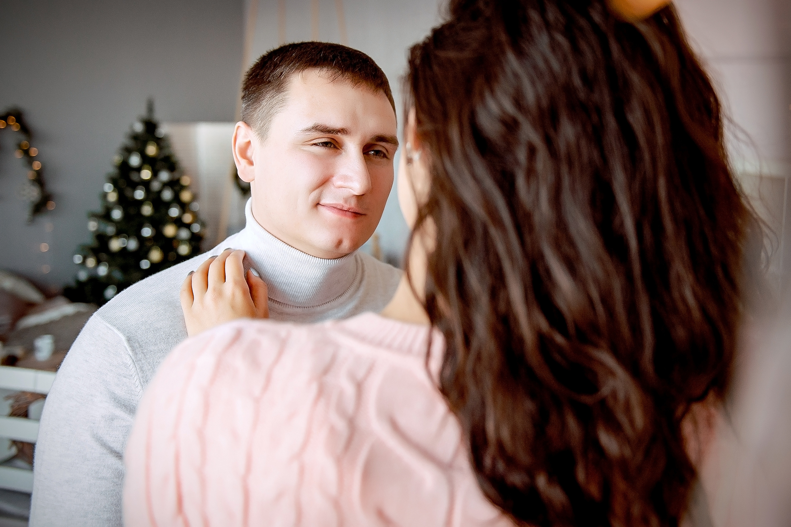 Love story фотосессия в фотостудии во Фрязино. Свадебный и семейный фотограф Виктория Носачёва. Щелково, Москва и МО