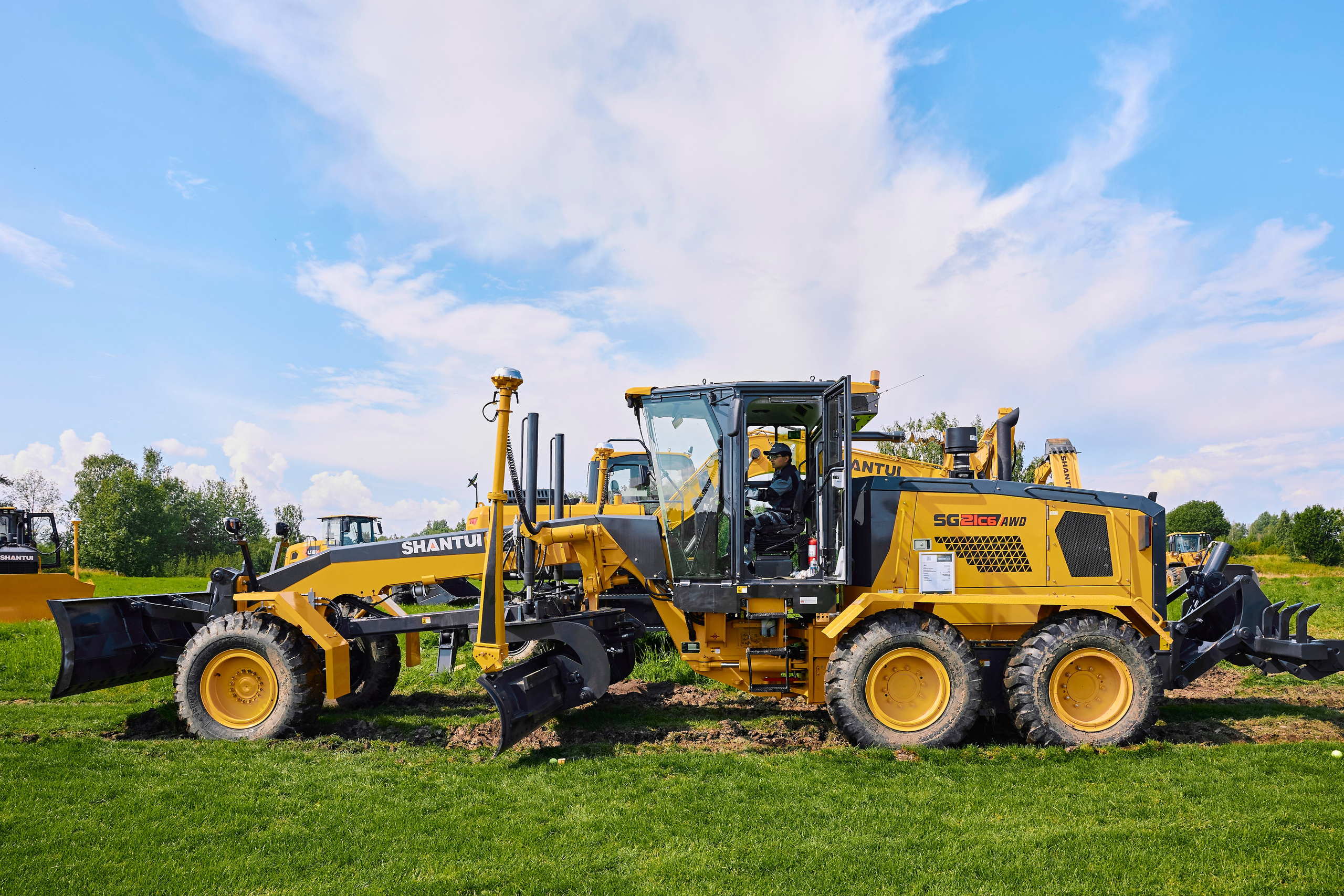 Презентация спец. техники Shantui. Фотограф Александра Иванова
