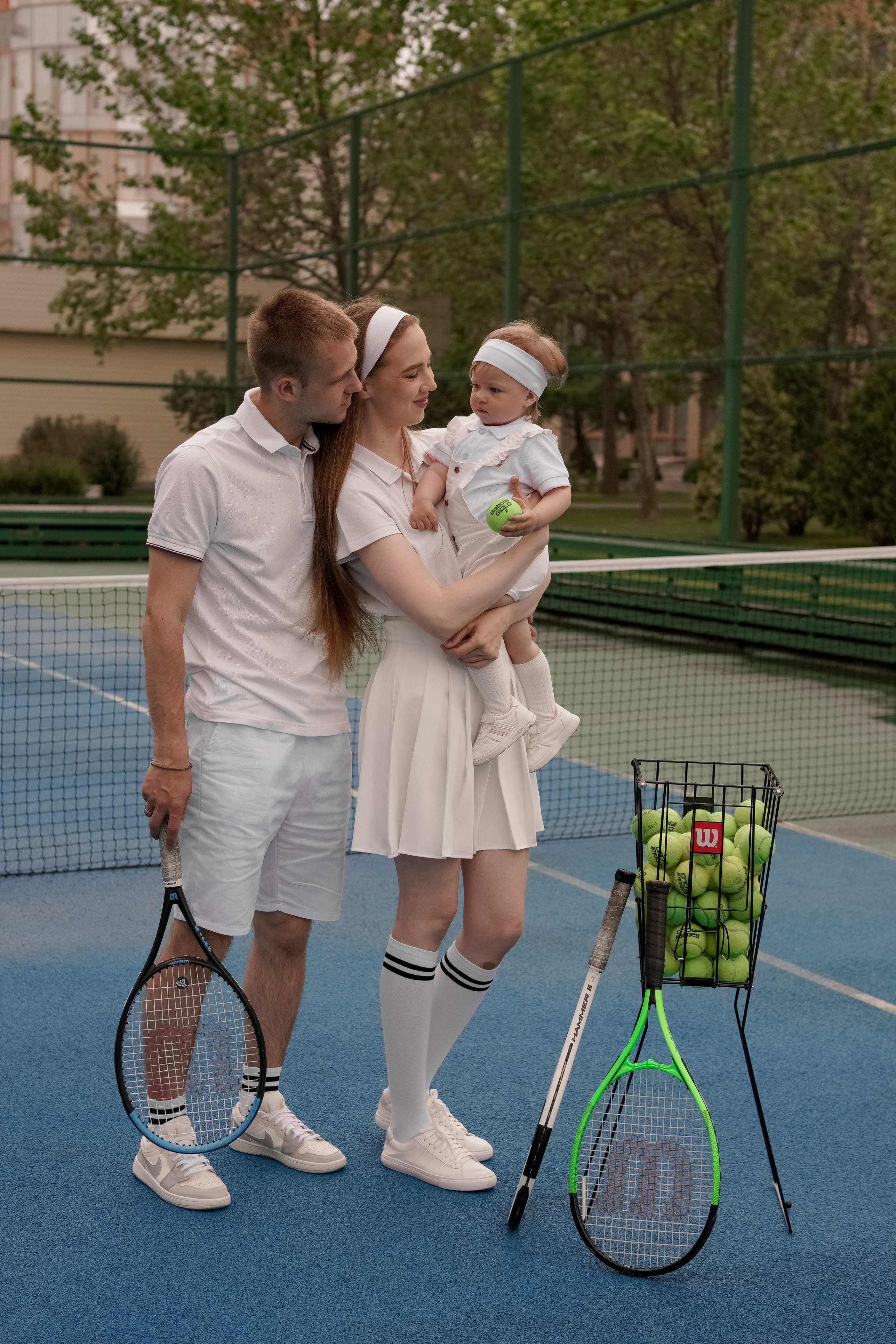 Теннис с семьей. Свадебный и семейный фотограф Афанасьева Анна в Кисловодске