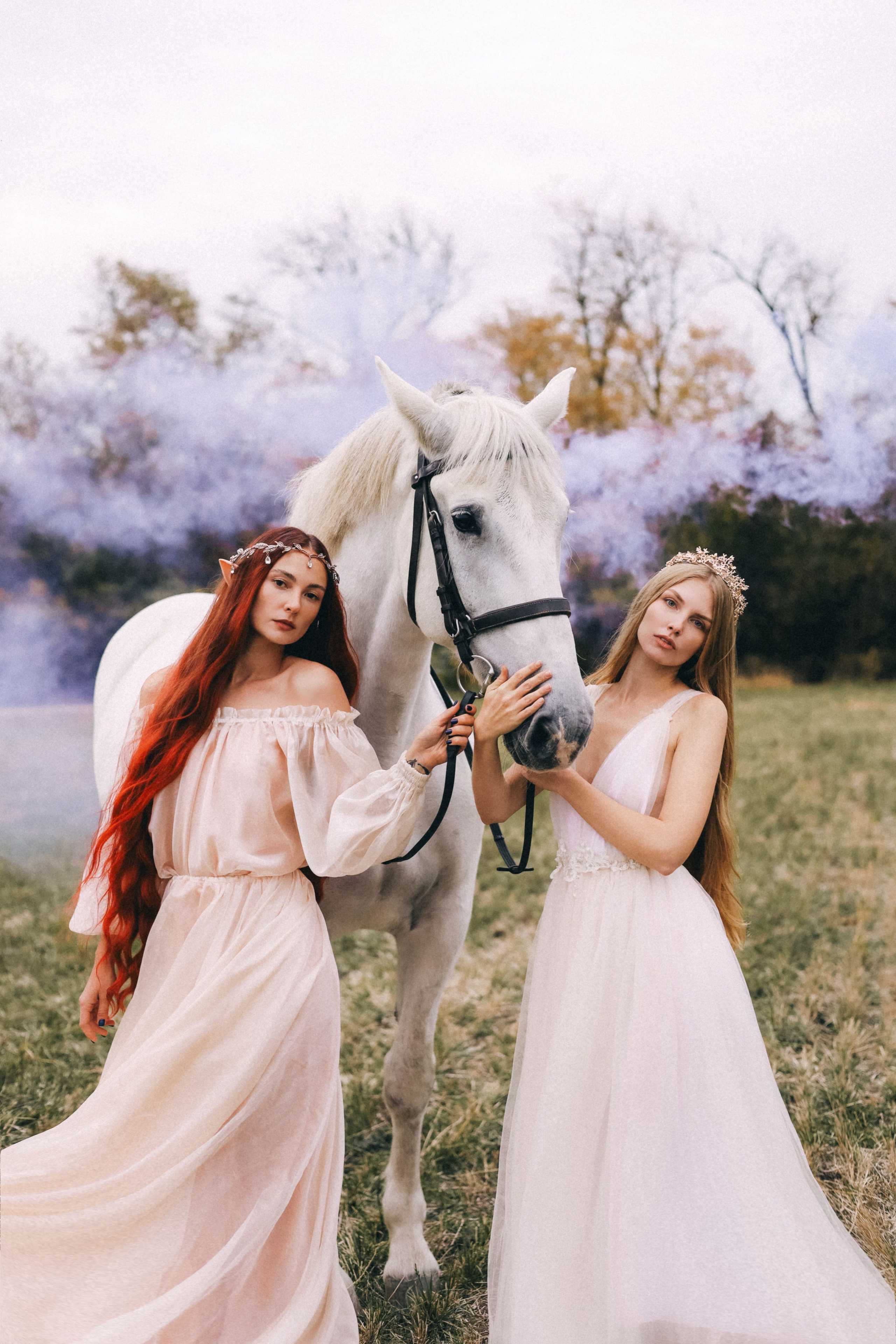 Сказочная съемка с цветным дымом. Семейный и конный фотограф в Краснодарском крае и Адыгее