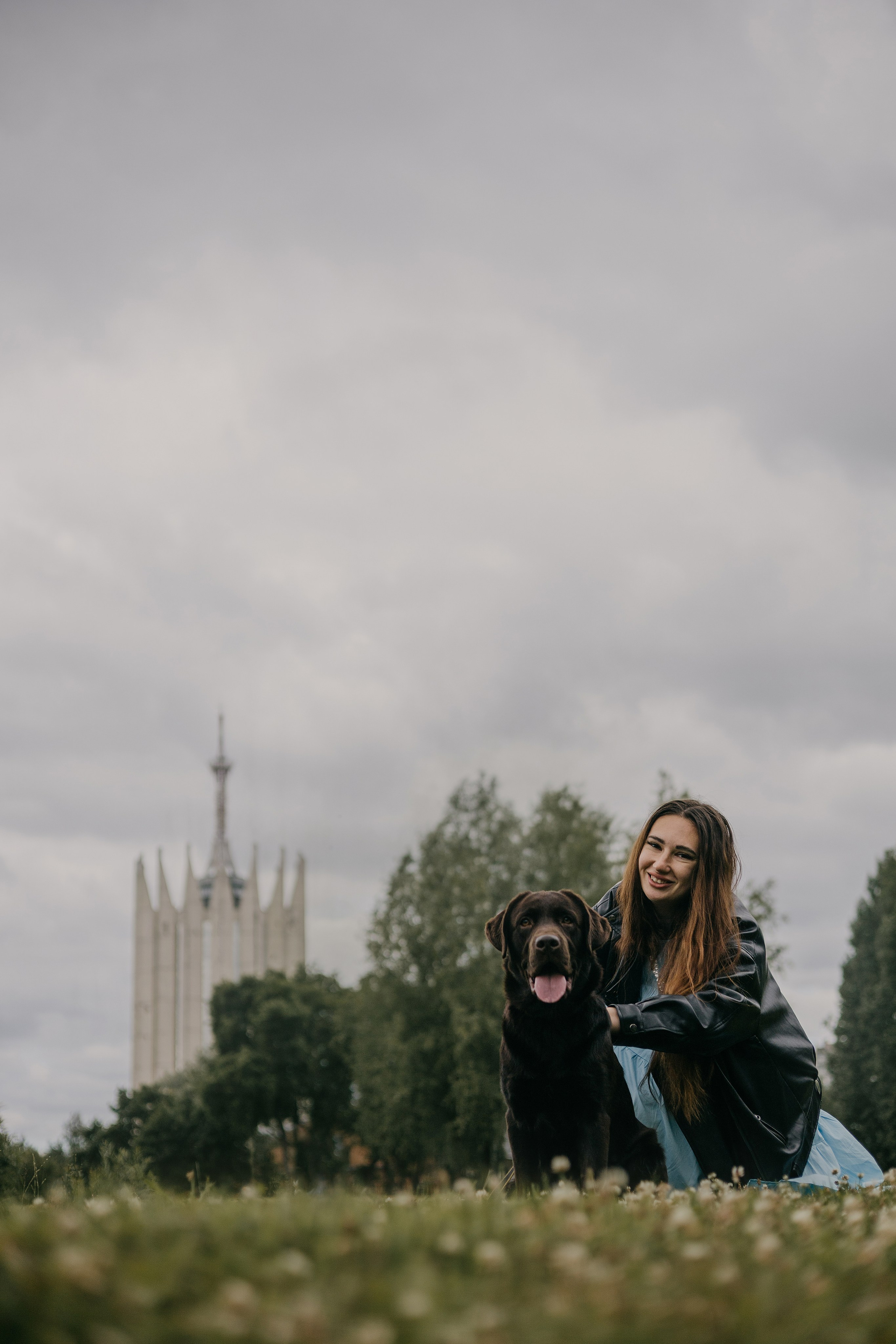 Оля и шоколадный Тимофей. Фотограф — анималист •love-story•|Санкт-Петербург