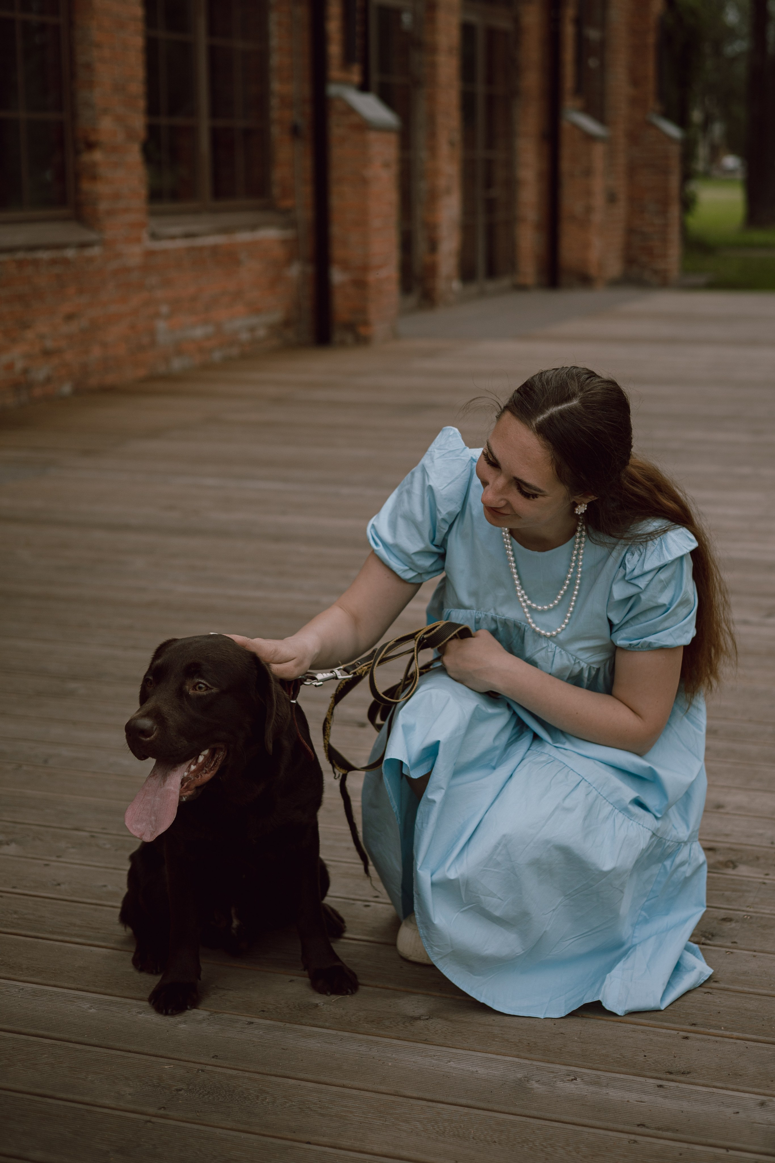 Оля и шоколадный Тимофей. Фотограф — анималист •love-story•|Санкт-Петербург