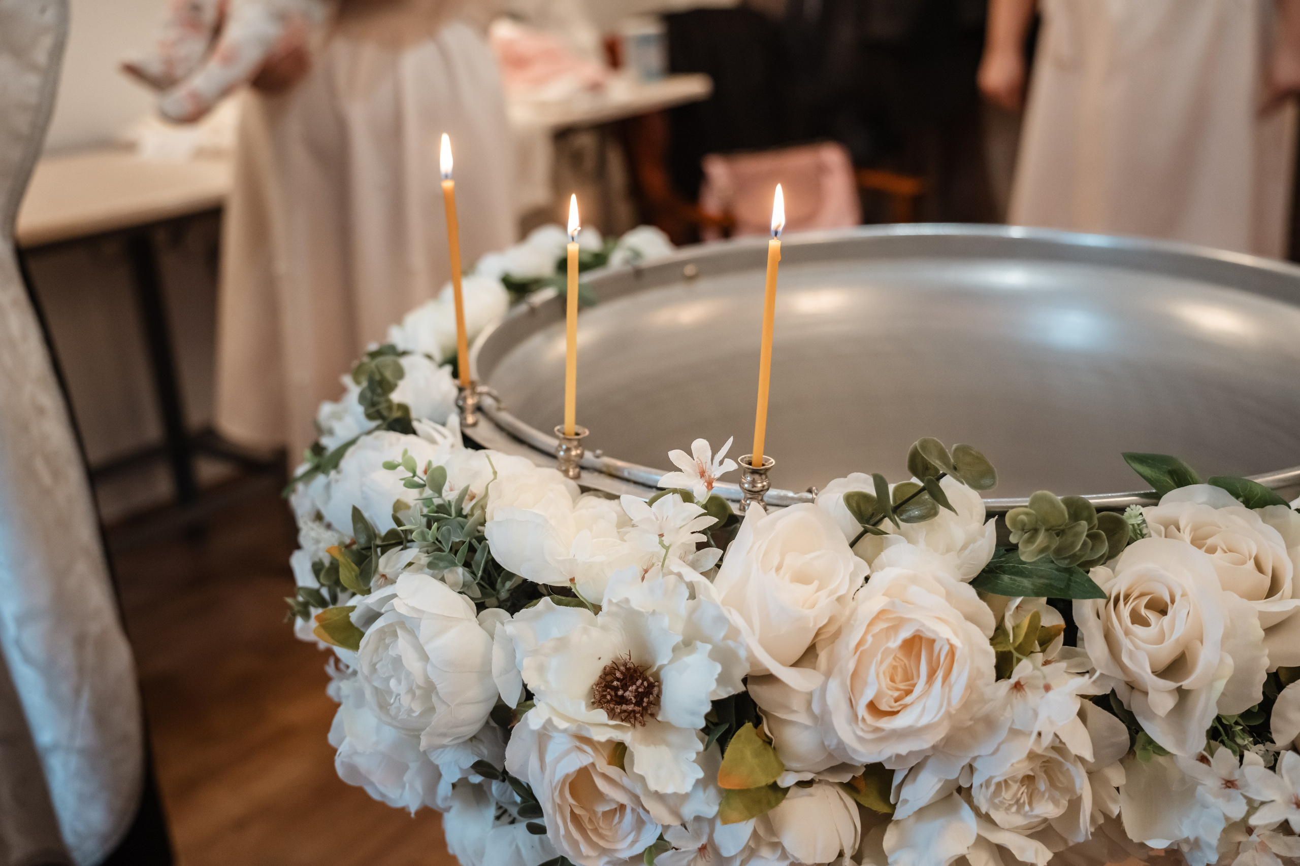 Украшение купели. Фотограф на Крещение Тула и Венчание в Туле, детский и семейный фотограф