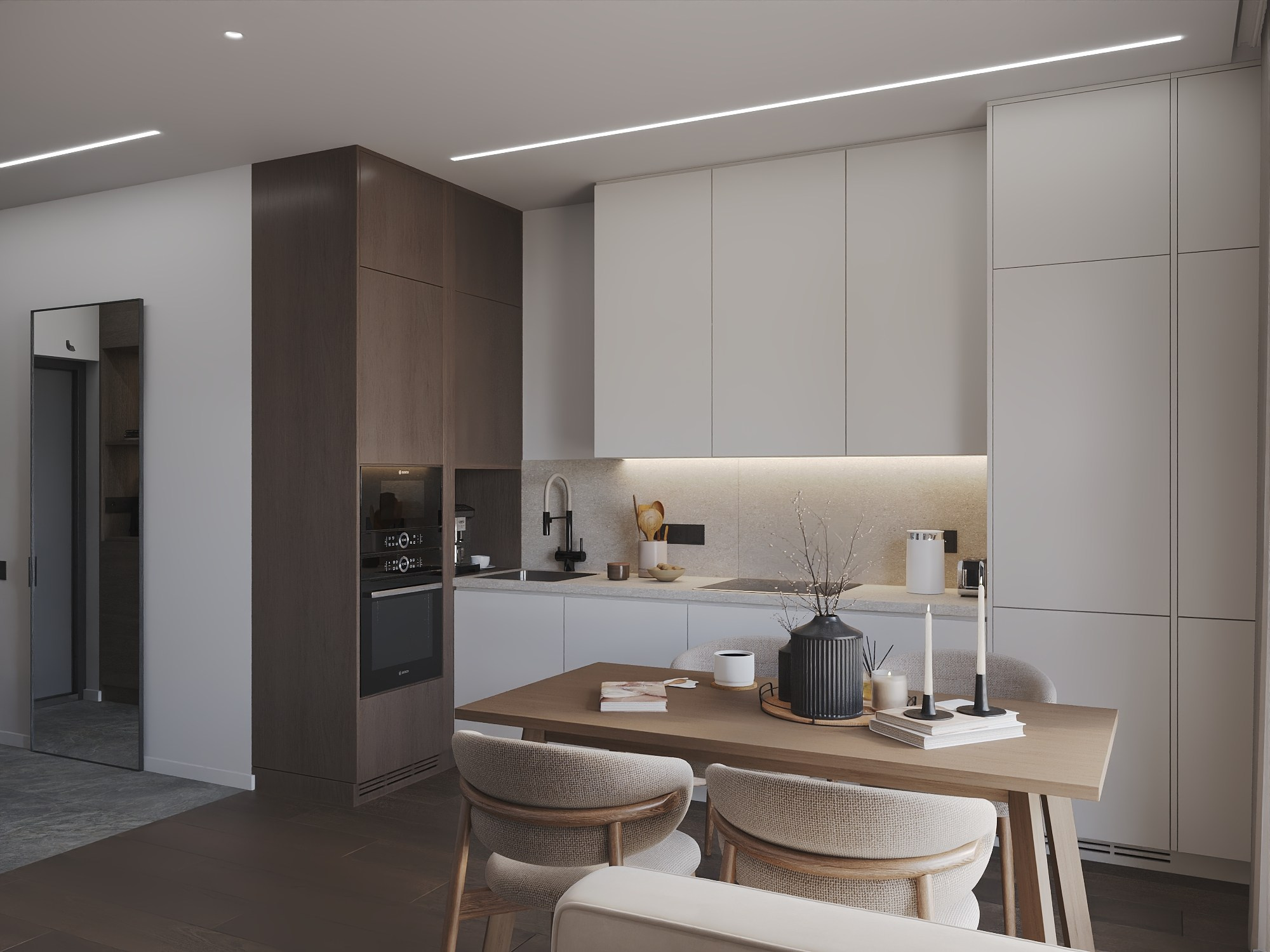 Санкт-Петербург, ЖК Шкиперский 55,9 м². БК студия дизайна интерьера