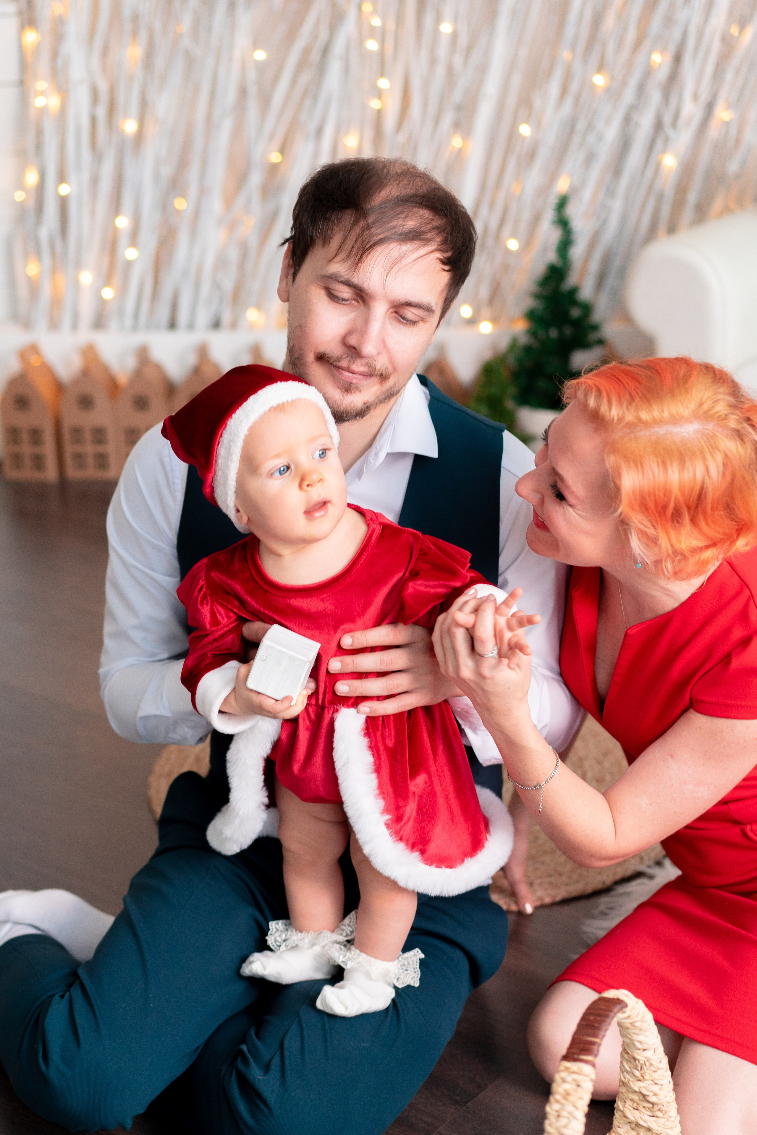 Новогодняя семейная фотосессия. Детская, семейная фотостудия в Санкт-Петербурге