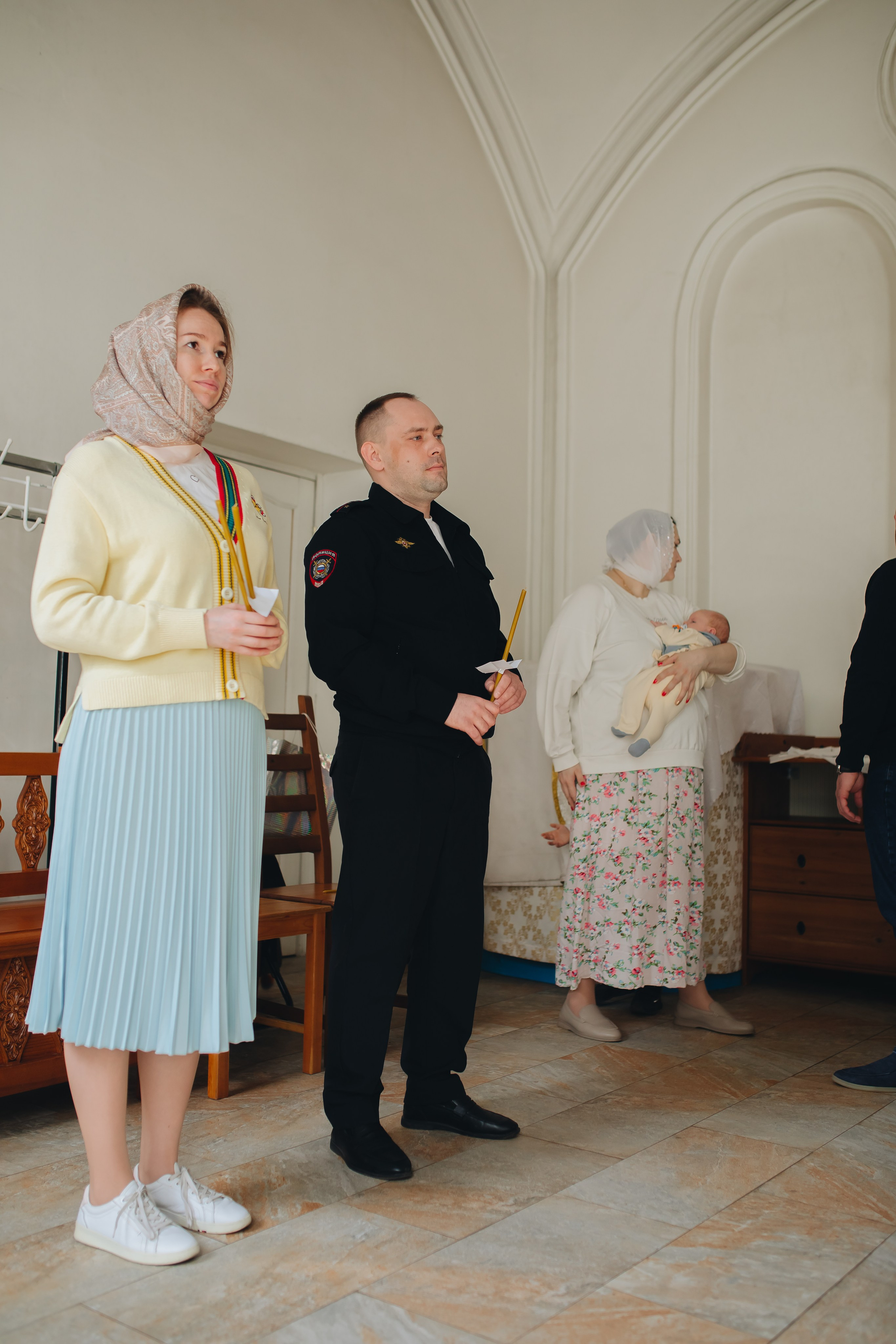 Крещение в светлом Храме. Семейный и детский фотограф в Москве Дорогова Екатерина