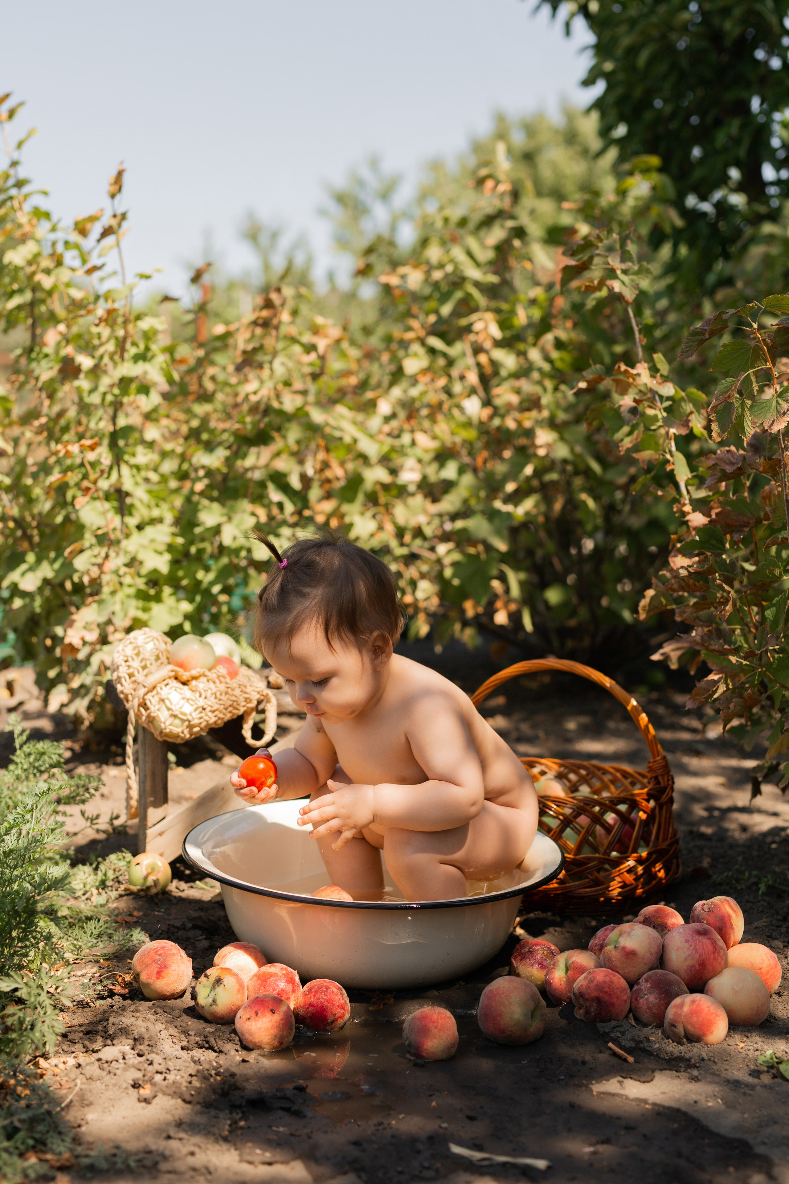 В огороде у бабушки. Семейный фотограф в Каневской Епифанова Ольга
