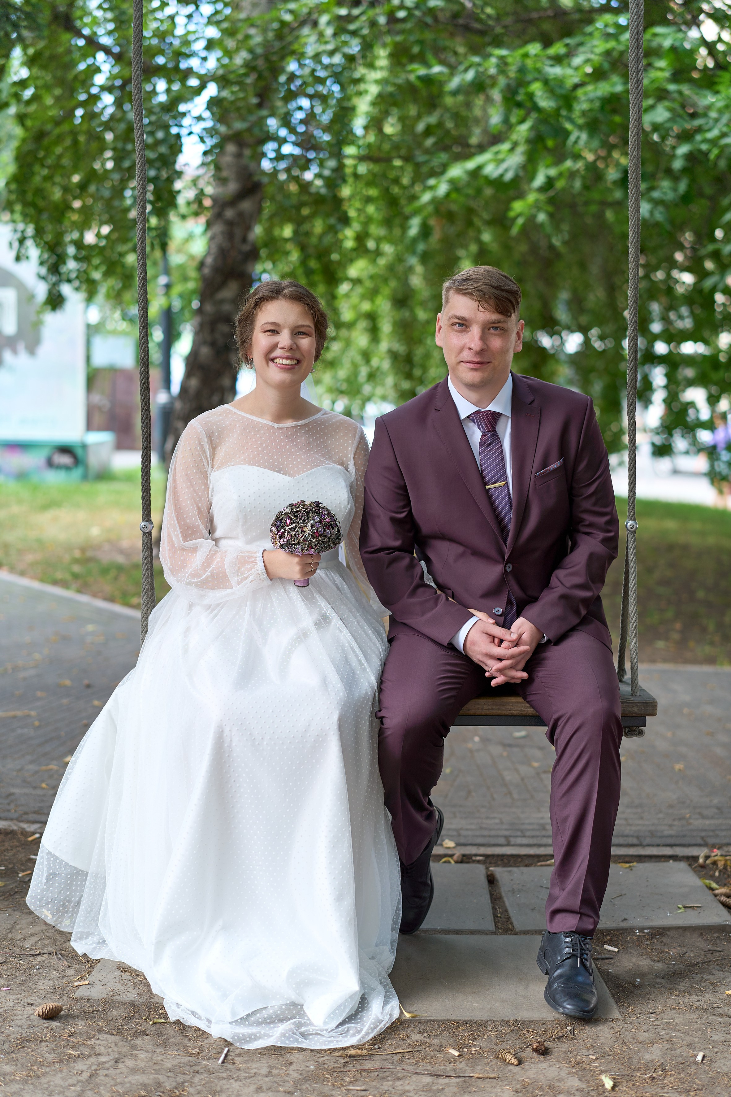 Прогулка после ЗАГСа. Репортажный и портретный фотограф в Томске Ларионов Артём