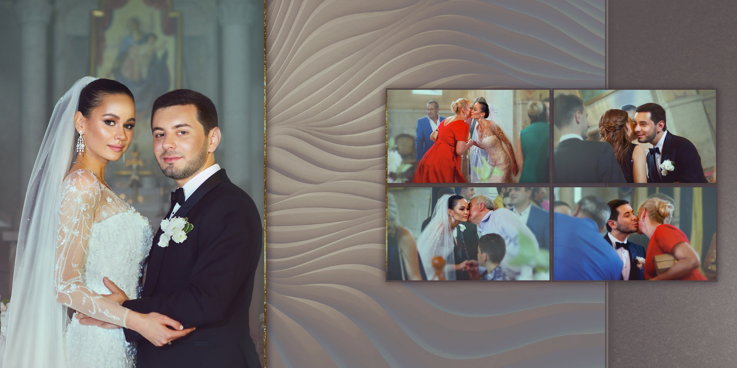 Свадебная фотокнига. Фотограф Кирсанова Наталия. Фотохудожник Наталия Кирсанова