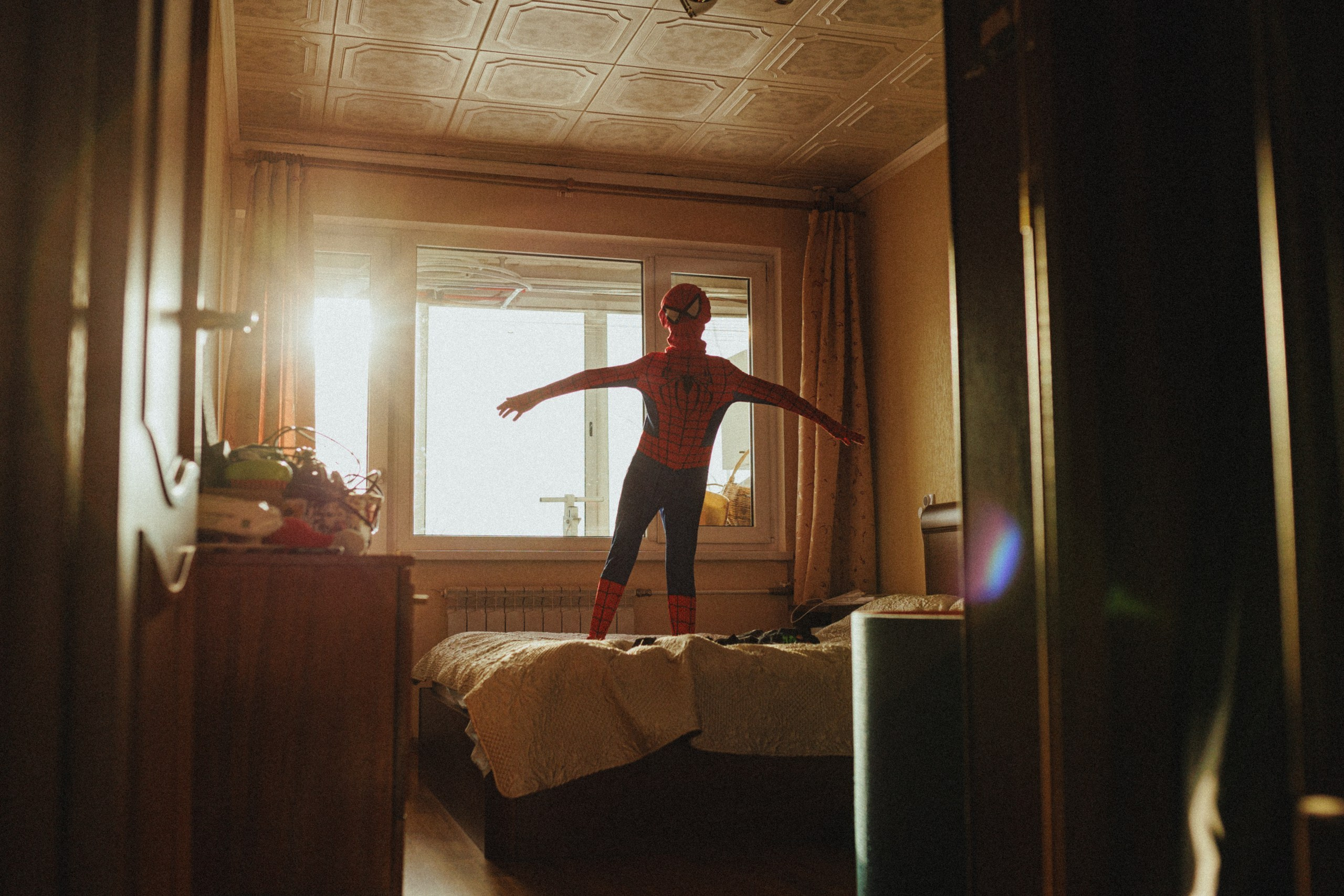 Мальчик, кот и Человек-паук. Семейный фотограф в Москве Марина Аргунова