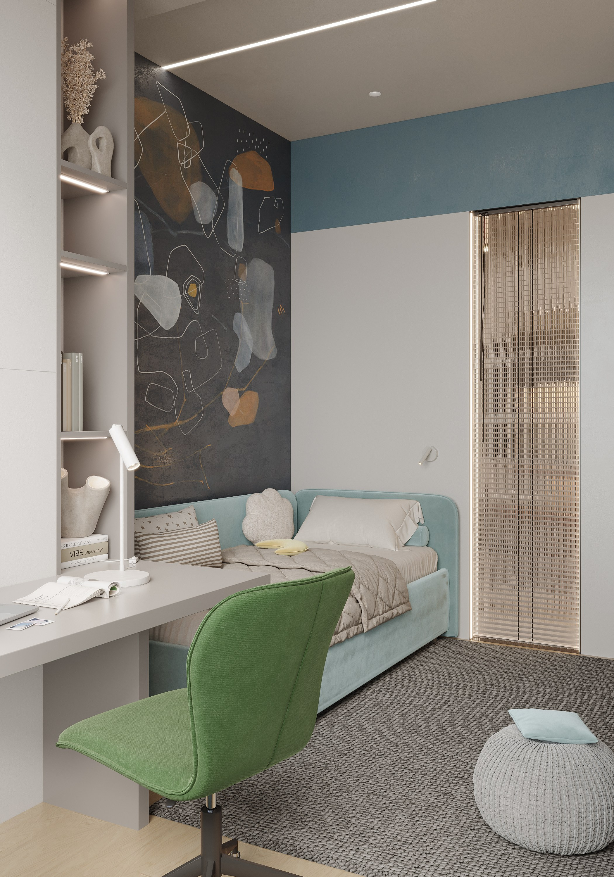 Квартира для LSD Bureau. 3D визуализация интерьера и архитектурной среды