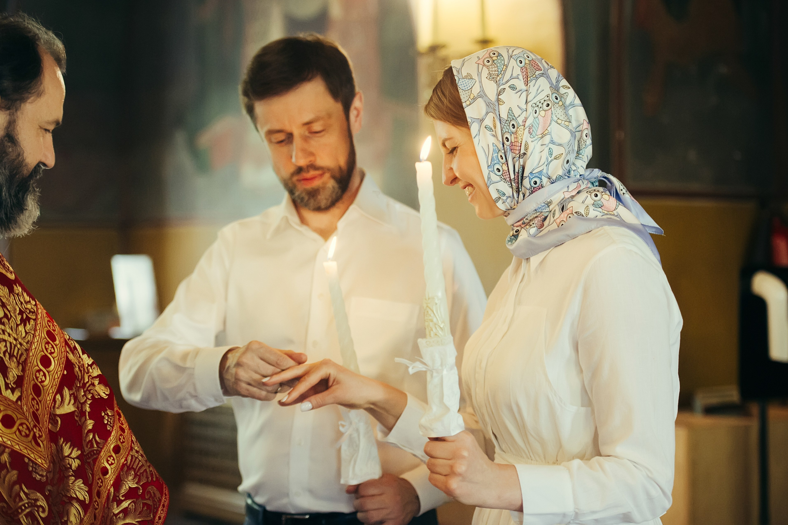 Екатерина и Александр. Венчание, Москва. Семейный фотограф Анна Дубовская