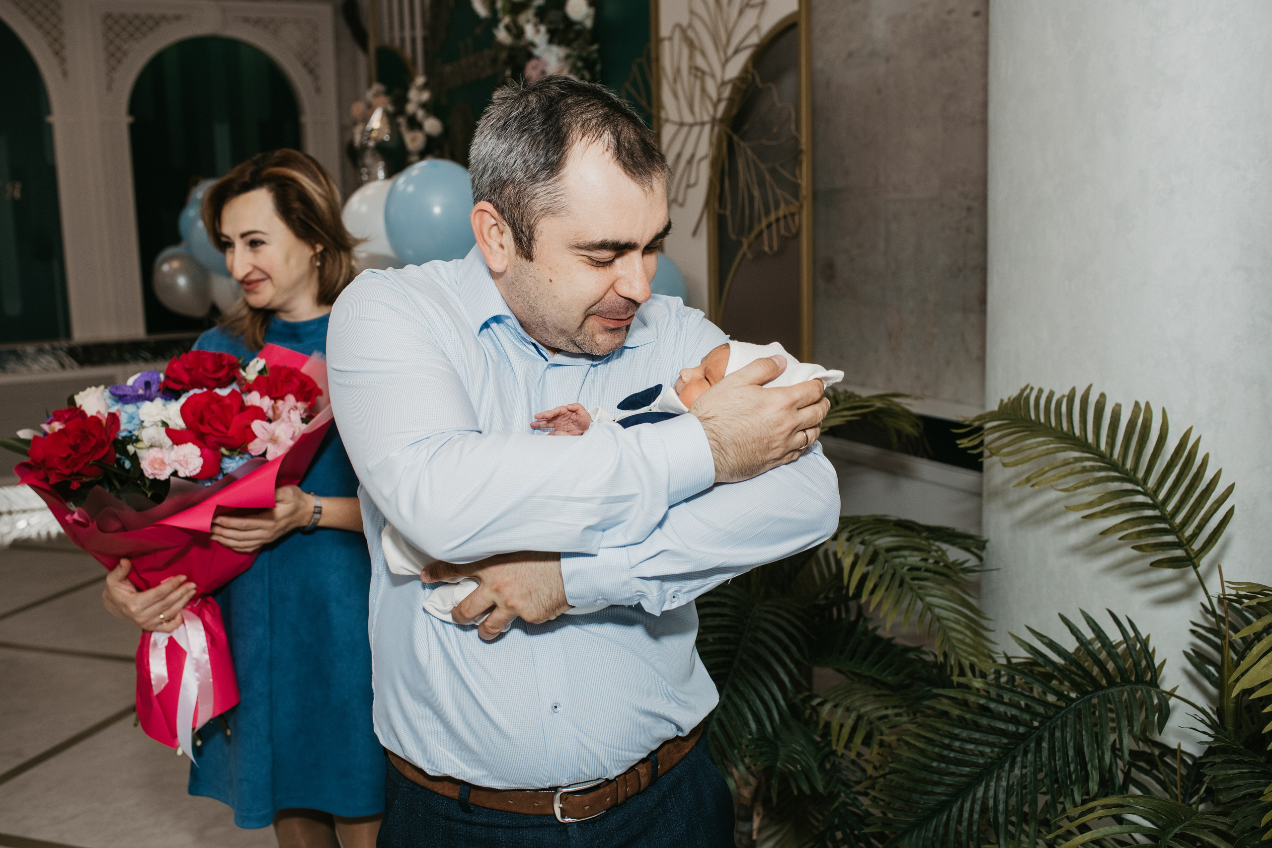 ВЫПИСКА АНТОНА.ЦКБ. Фотограф на выписку из роддома в Москве и МО
