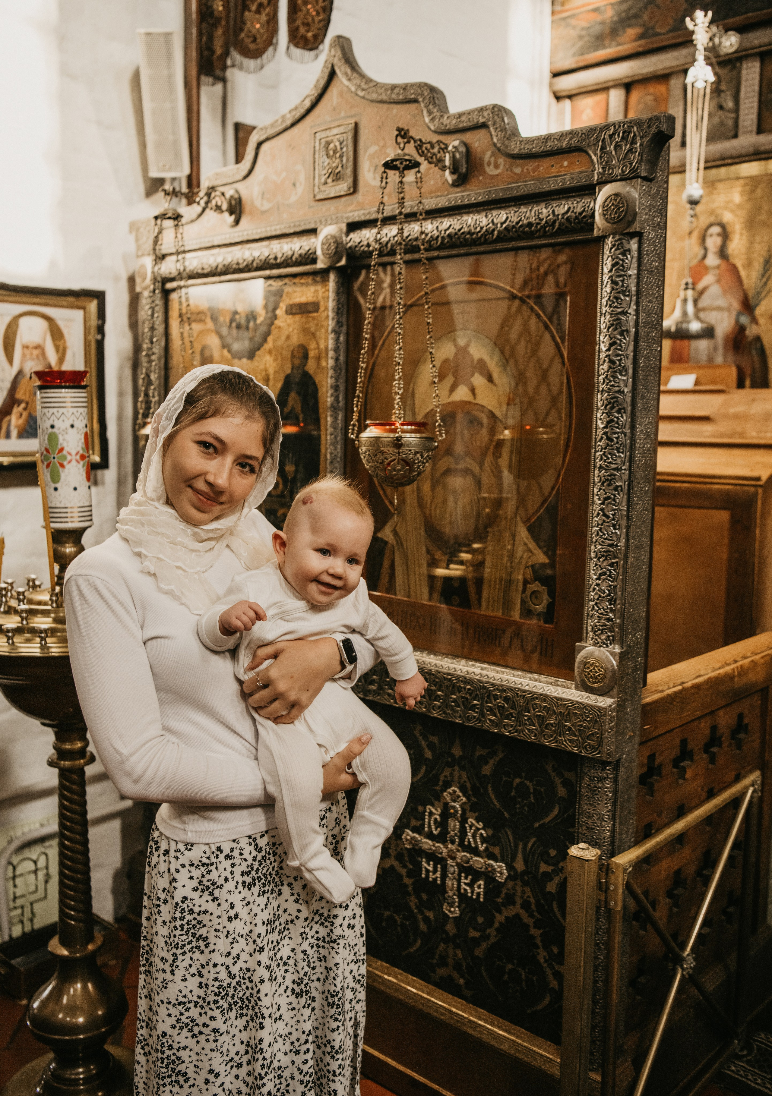 КРЕЩЕНИЕ ЕКАТЕРИНЫ. Фотограф на выписку из роддома в Москве и МО