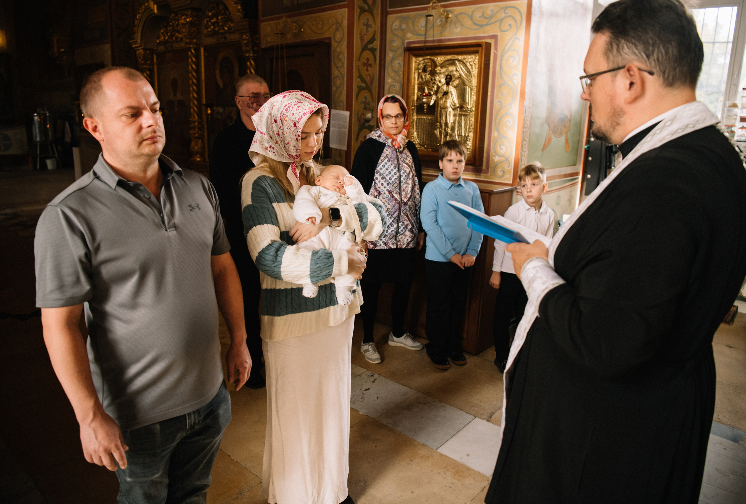 Крещение Степана. Фотограф на выписку из роддома в Москве и МО