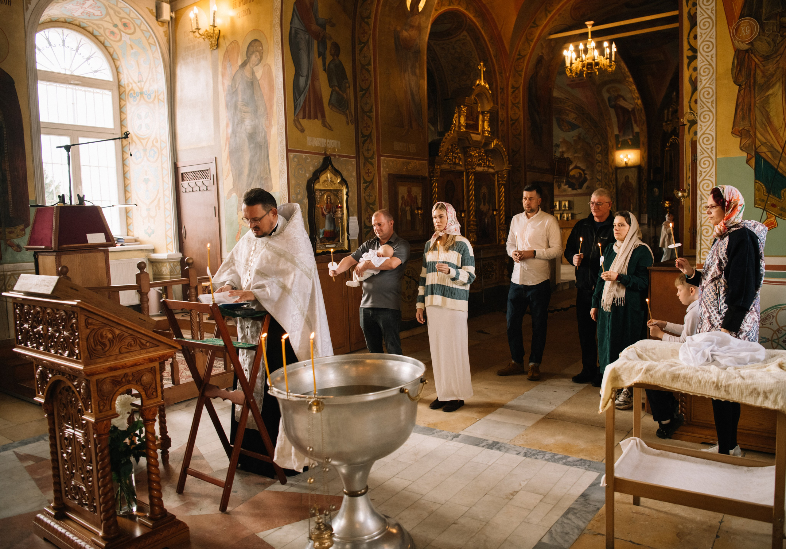 Крещение Степана. Фотограф на выписку из роддома в Москве и МО