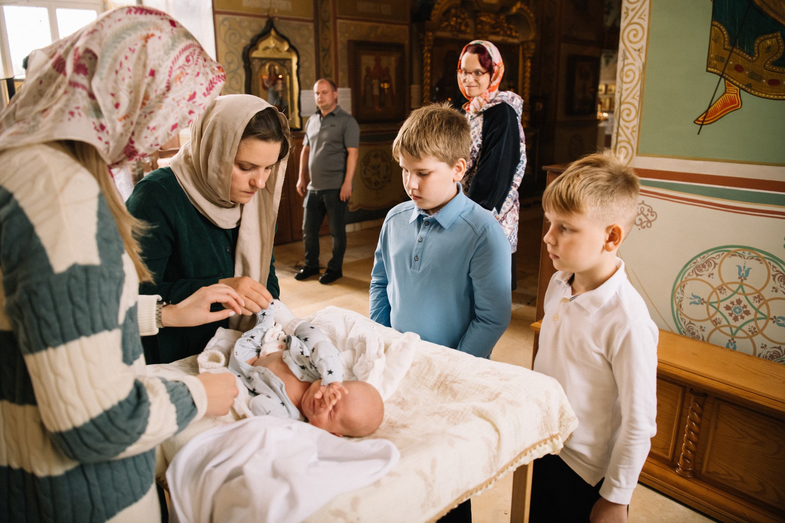 Крещение Степана. Фотограф на выписку из роддома в Москве и МО