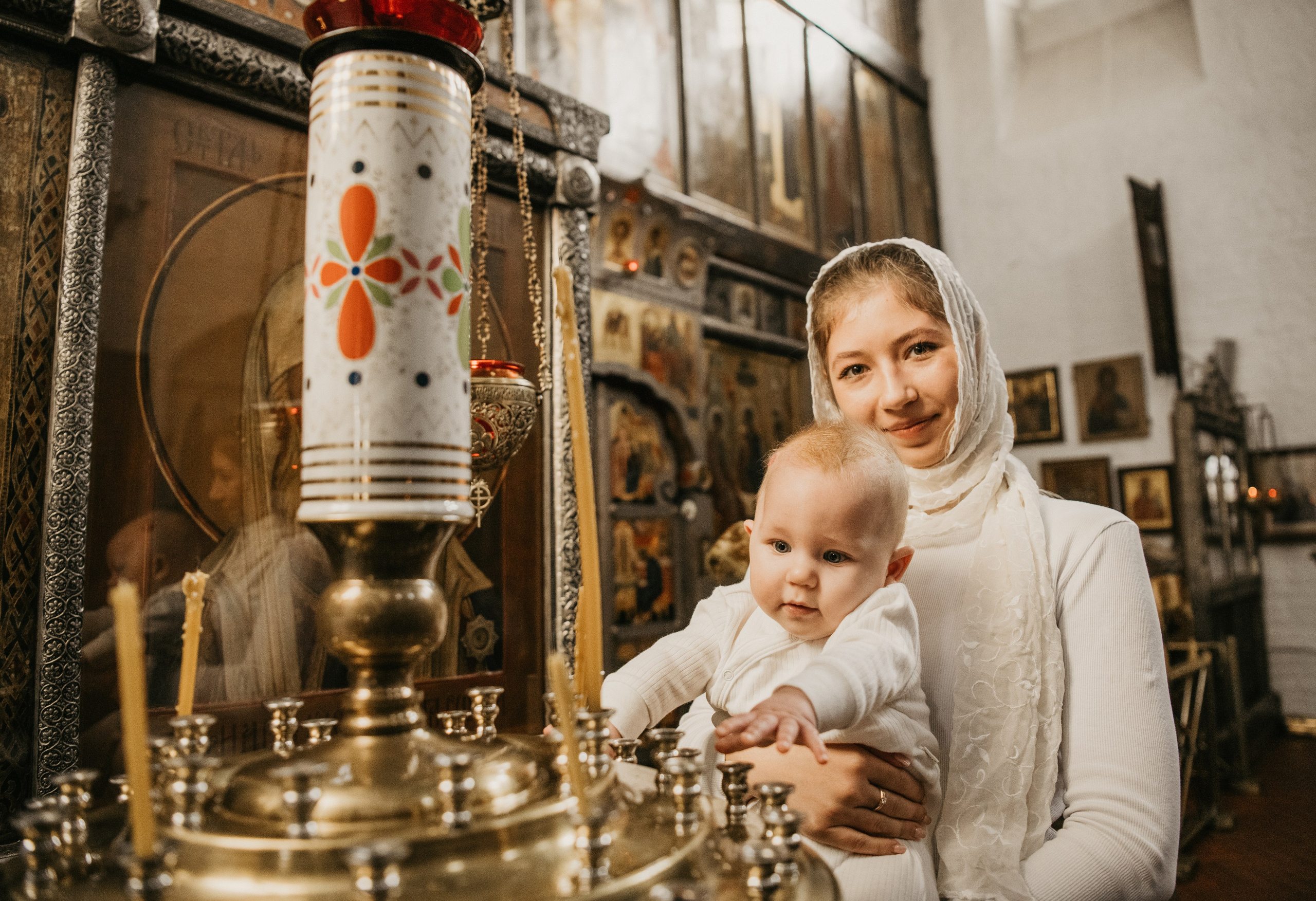 КРЕЩЕНИЕ ЕКАТЕРИНЫ. Фотограф на выписку из роддома в Москве и МО